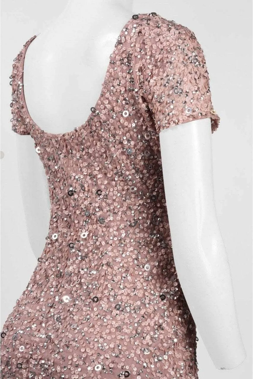 Adrianna Papell - Sequined Mesh Dress 41900220