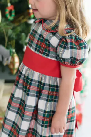 Aiken Place Plaid Cindy Lou Sash Dress