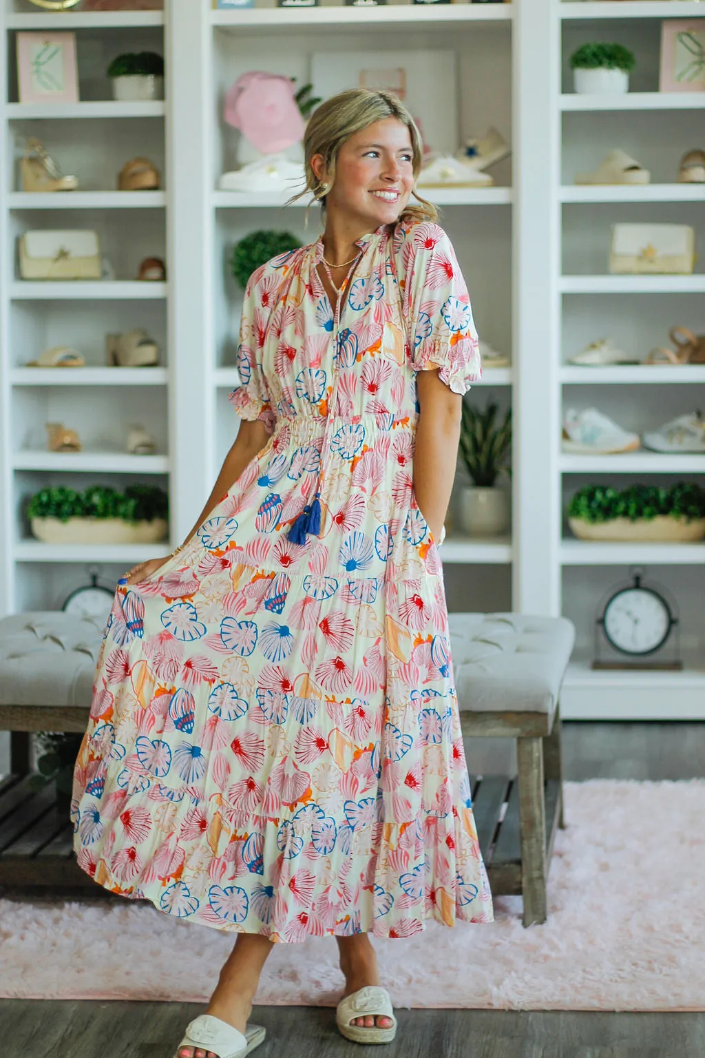 Beach Hawaiian Midi Dress