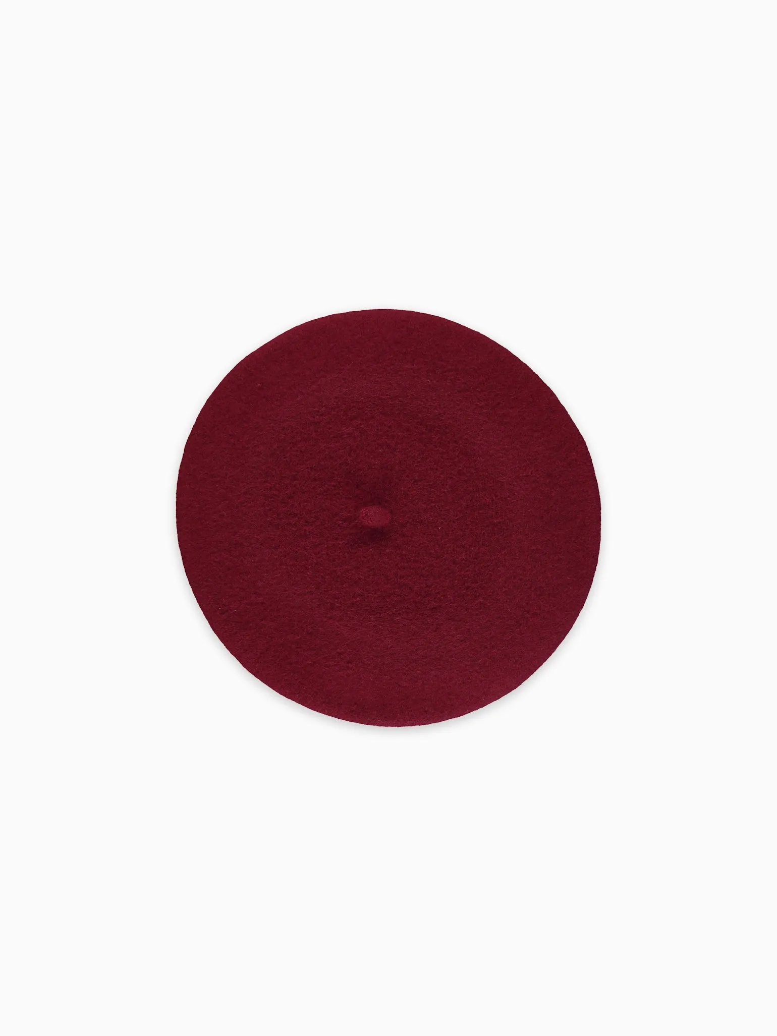 Burgundy Kids Wool Beret