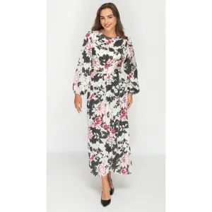 Elegant Floral Silky Midi Maxi Dress