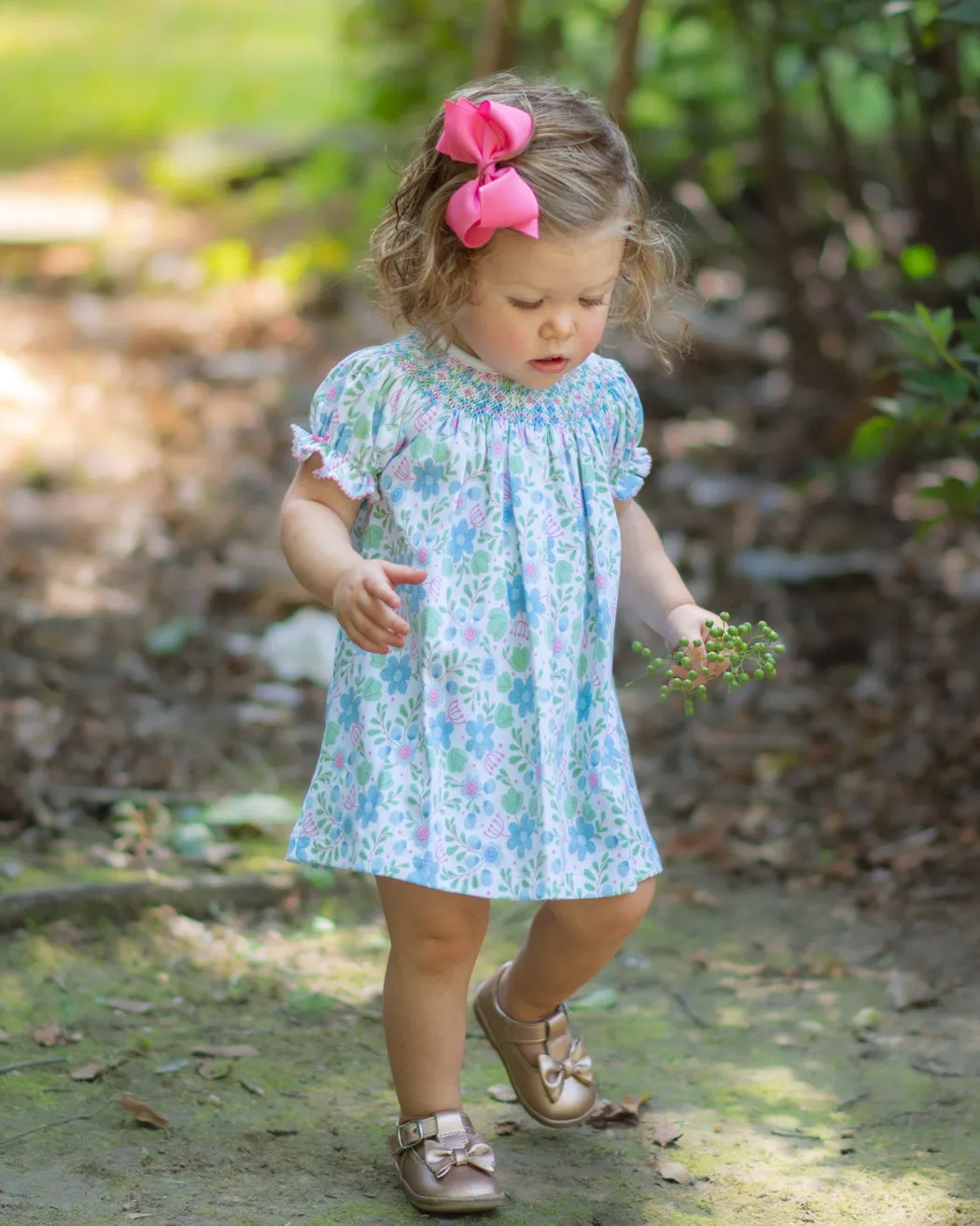 Girl's "Christina and Cameron" Smocked Bishop