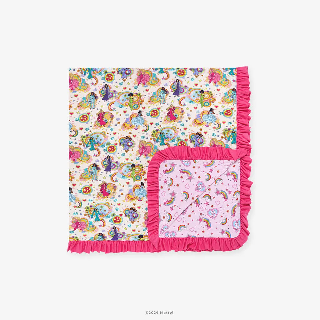 Groovy Barbie™ and Friends & Barbie™ Star Power Ruffled Luxe Patoo® Blanket