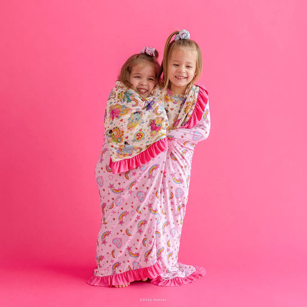 Groovy Barbie™ and Friends & Barbie™ Star Power Ruffled Luxe Patoo® Blanket