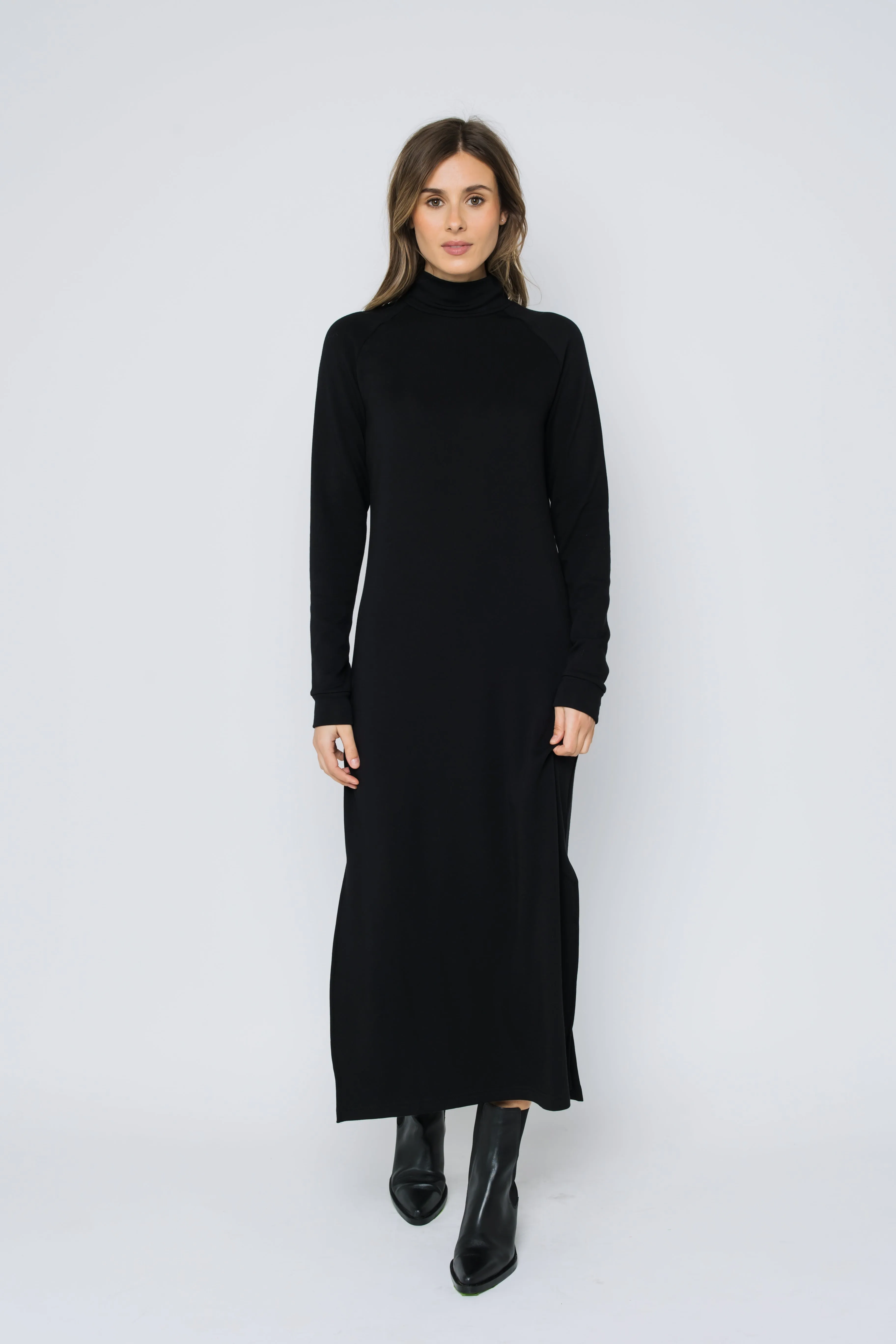 Ivy-Luxe Fleece Maxi Dress