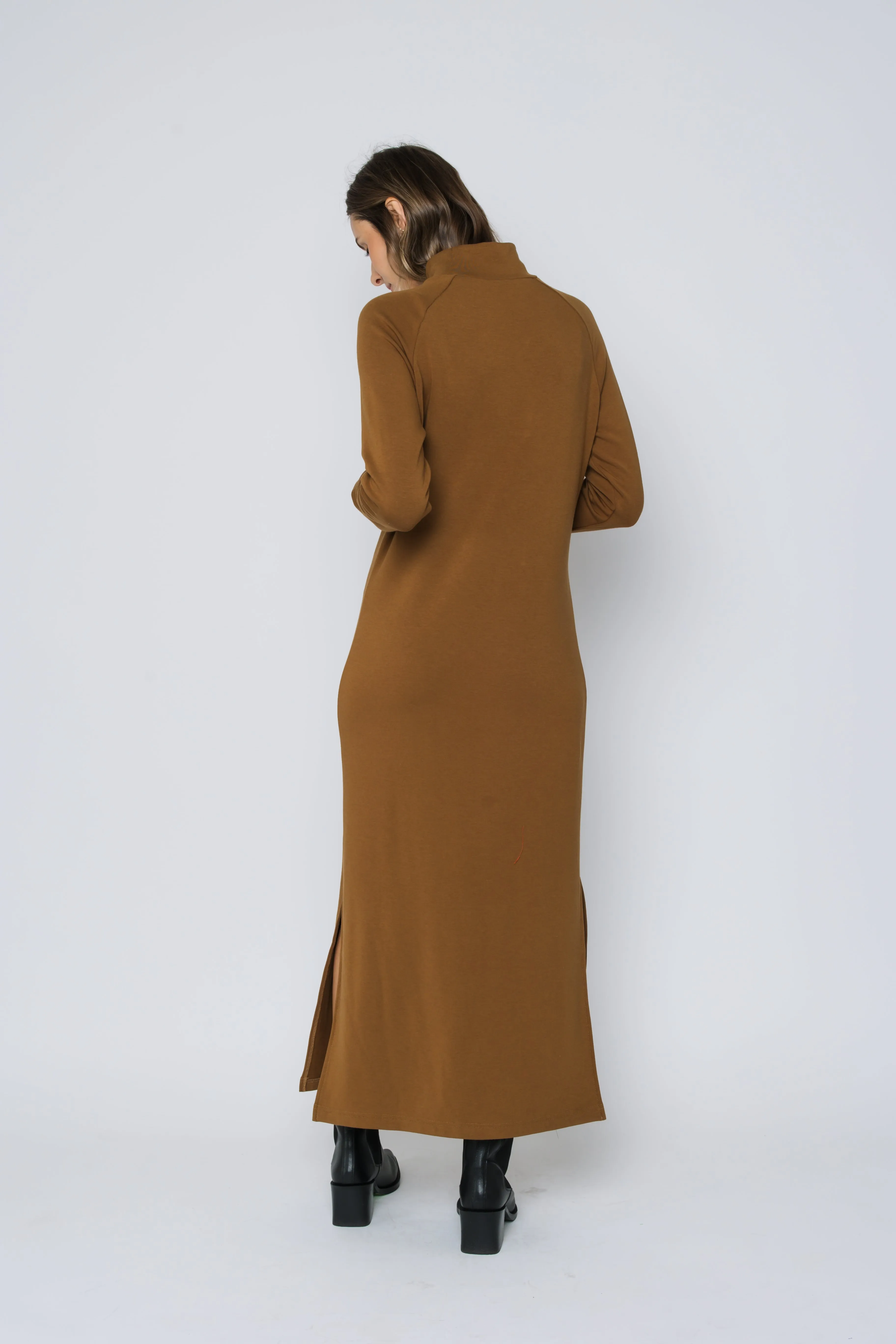 Ivy-Luxe Fleece Maxi Dress