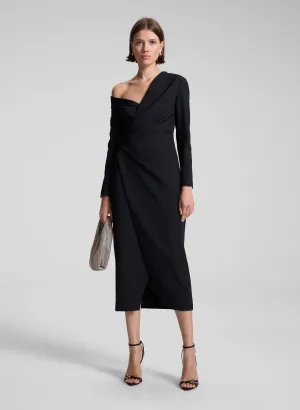 Kylah Asymmetric Midi Dress