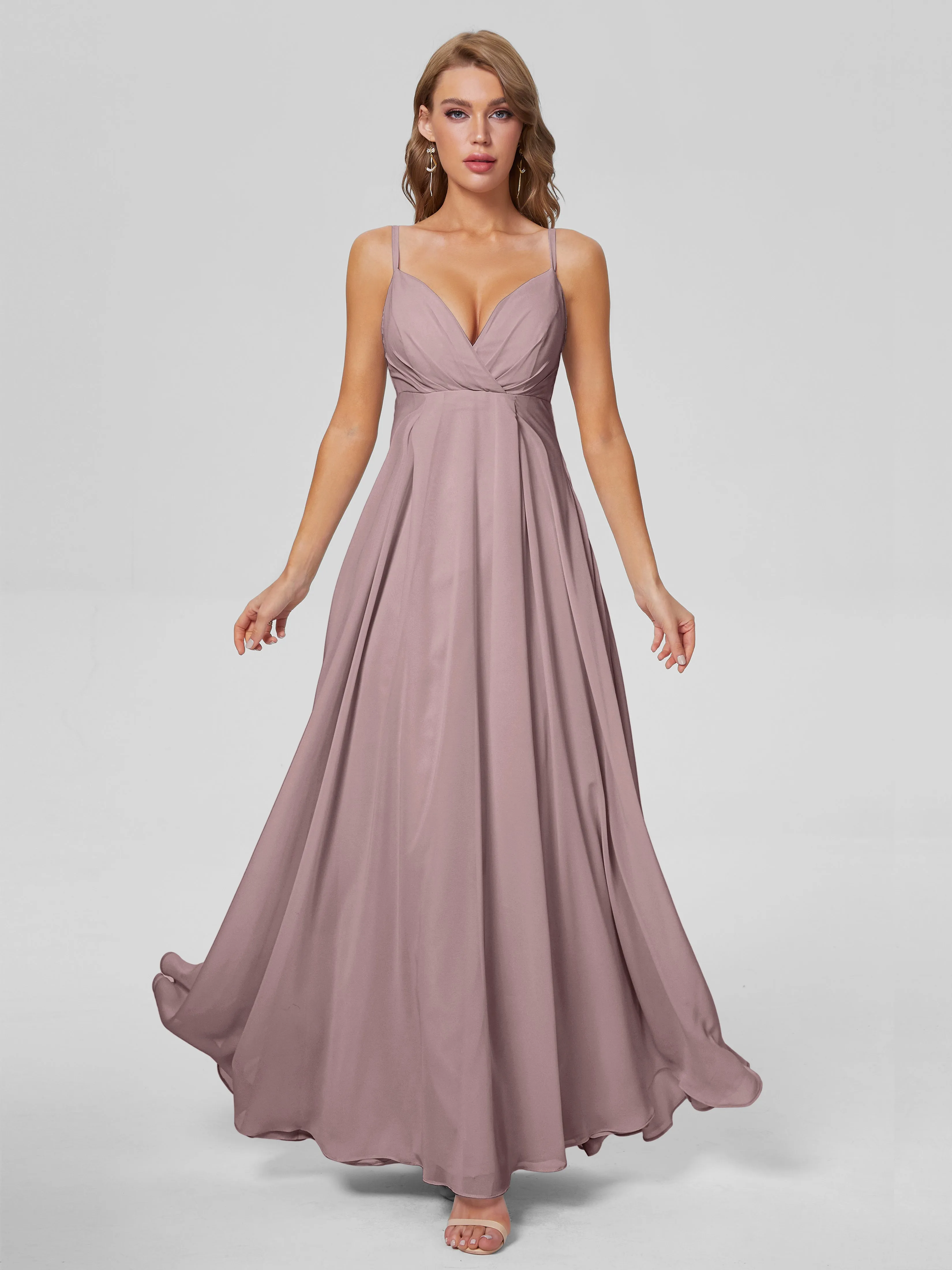 Laila Classic Spaghetti Straps Chiffon Bridesmaid Dresses