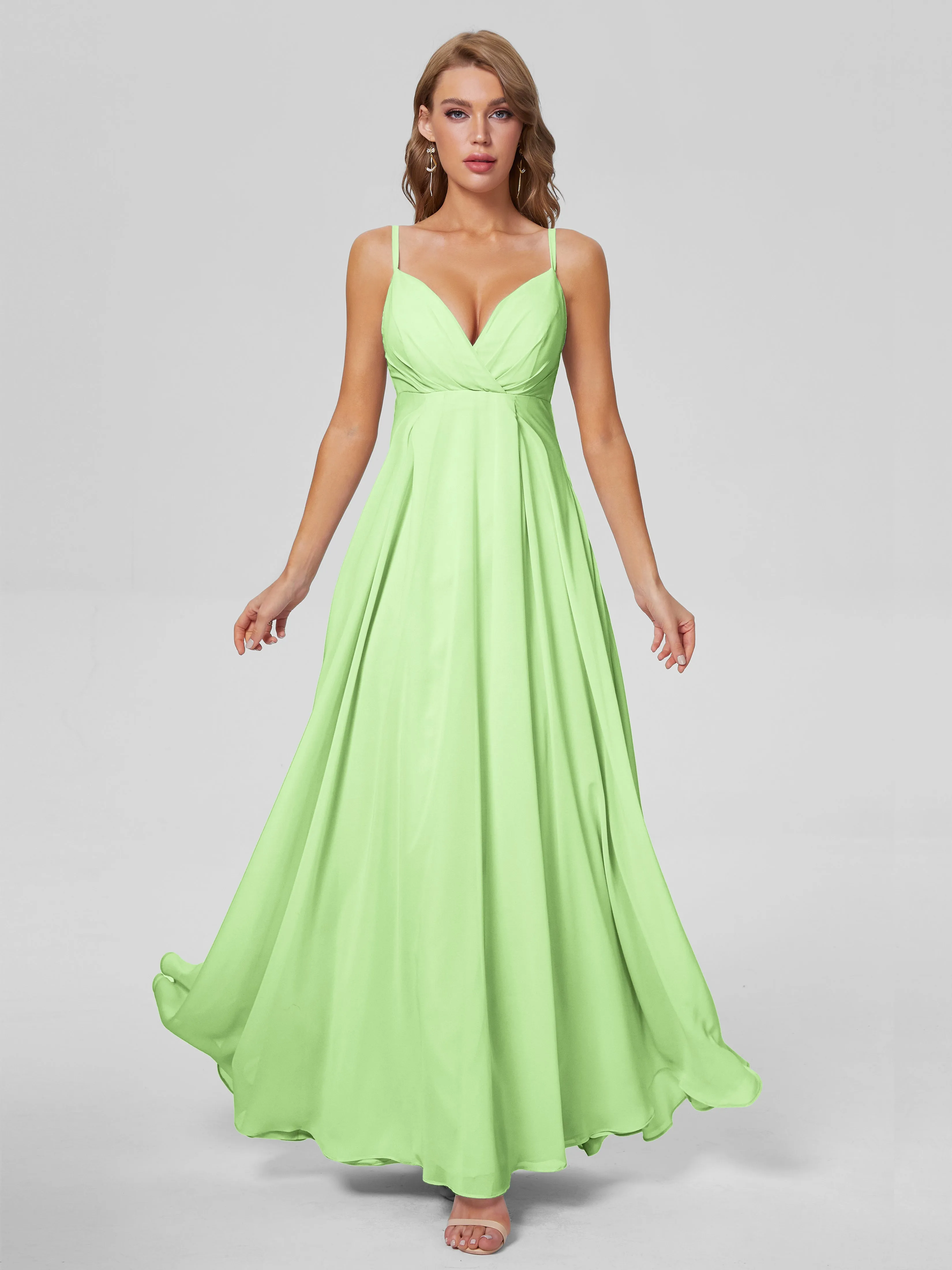 Laila Classic Spaghetti Straps Chiffon Bridesmaid Dresses