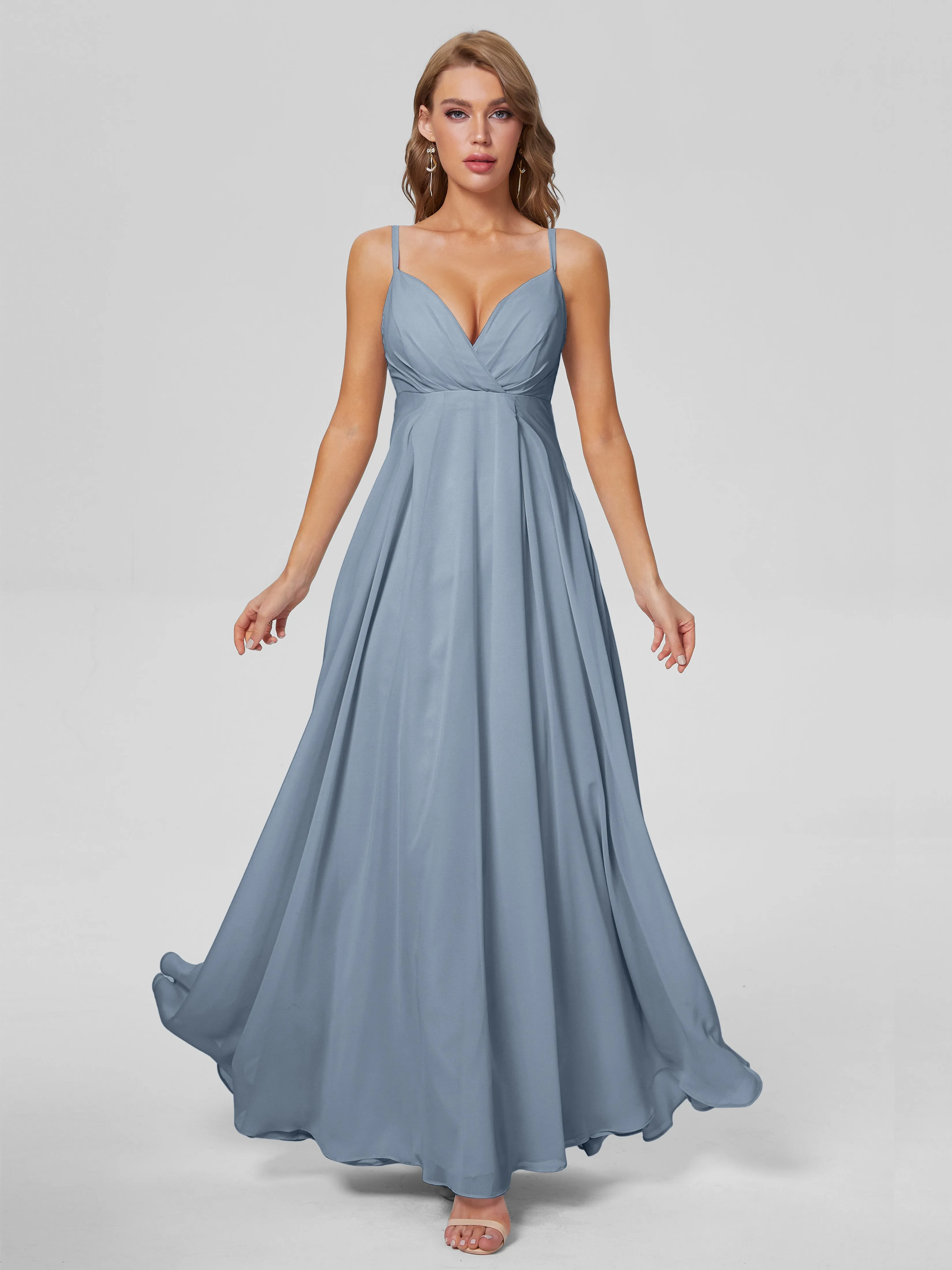 Laila Classic Spaghetti Straps Chiffon Bridesmaid Dresses