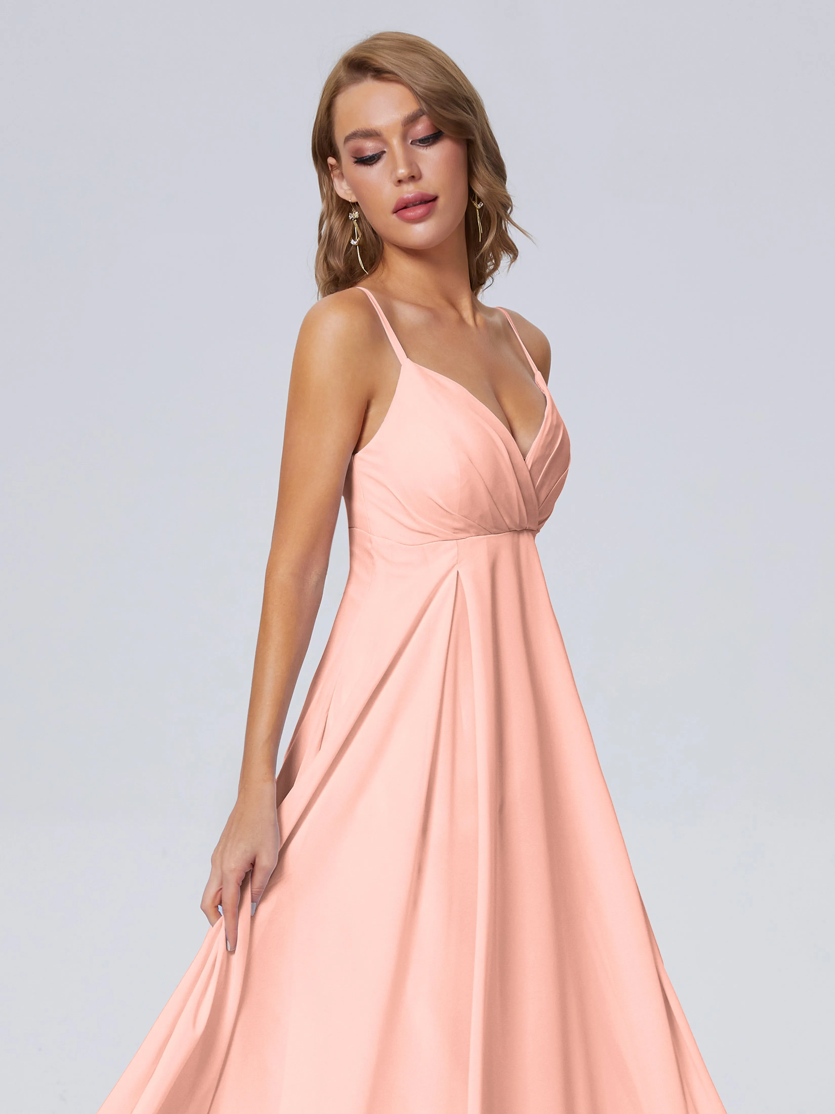 Laila Classic Spaghetti Straps Chiffon Bridesmaid Dresses