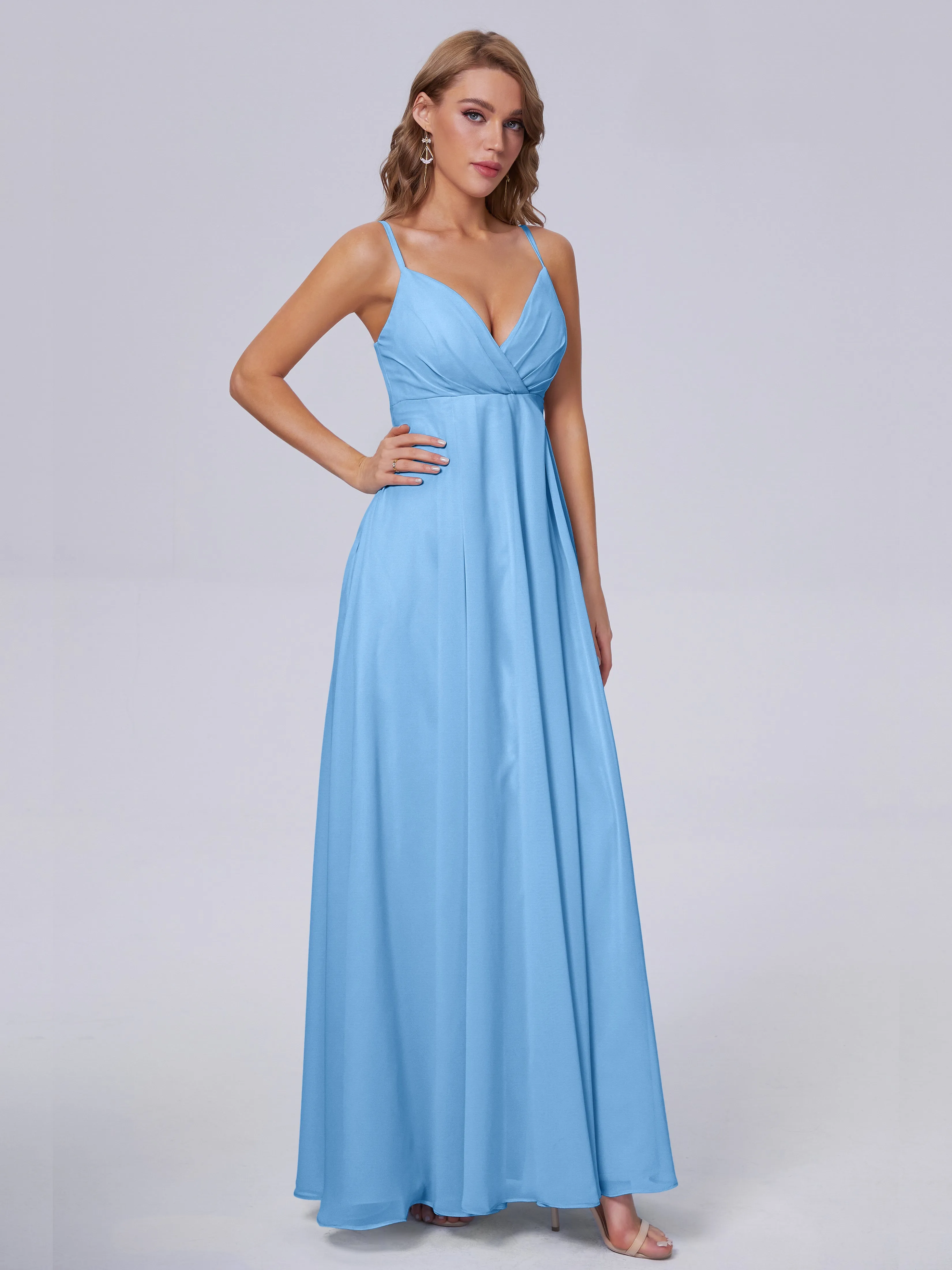 Laila Classic Spaghetti Straps Chiffon Bridesmaid Dresses