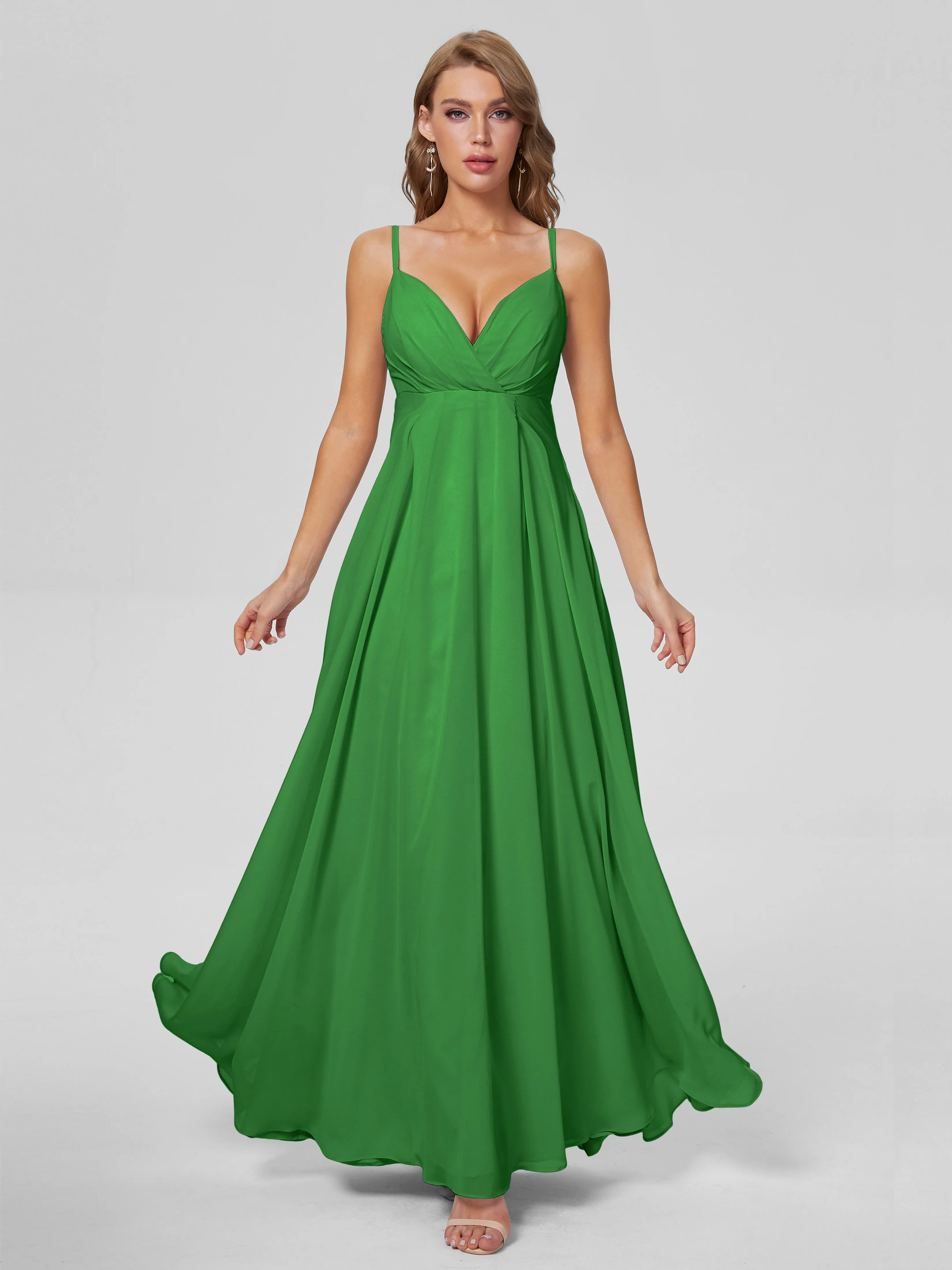 Laila Classic Spaghetti Straps Chiffon Bridesmaid Dresses