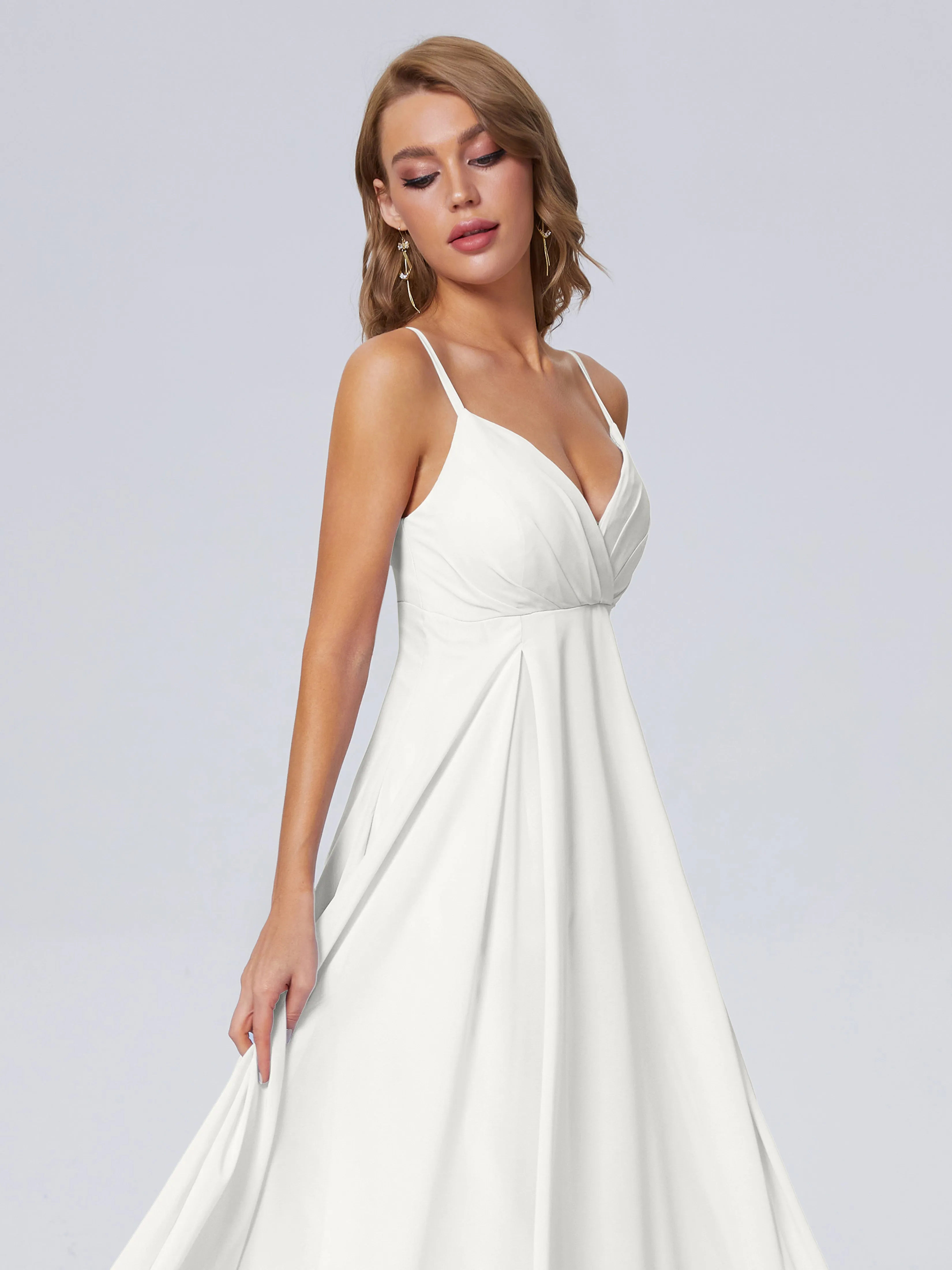 Laila Classic Spaghetti Straps Chiffon Bridesmaid Dresses