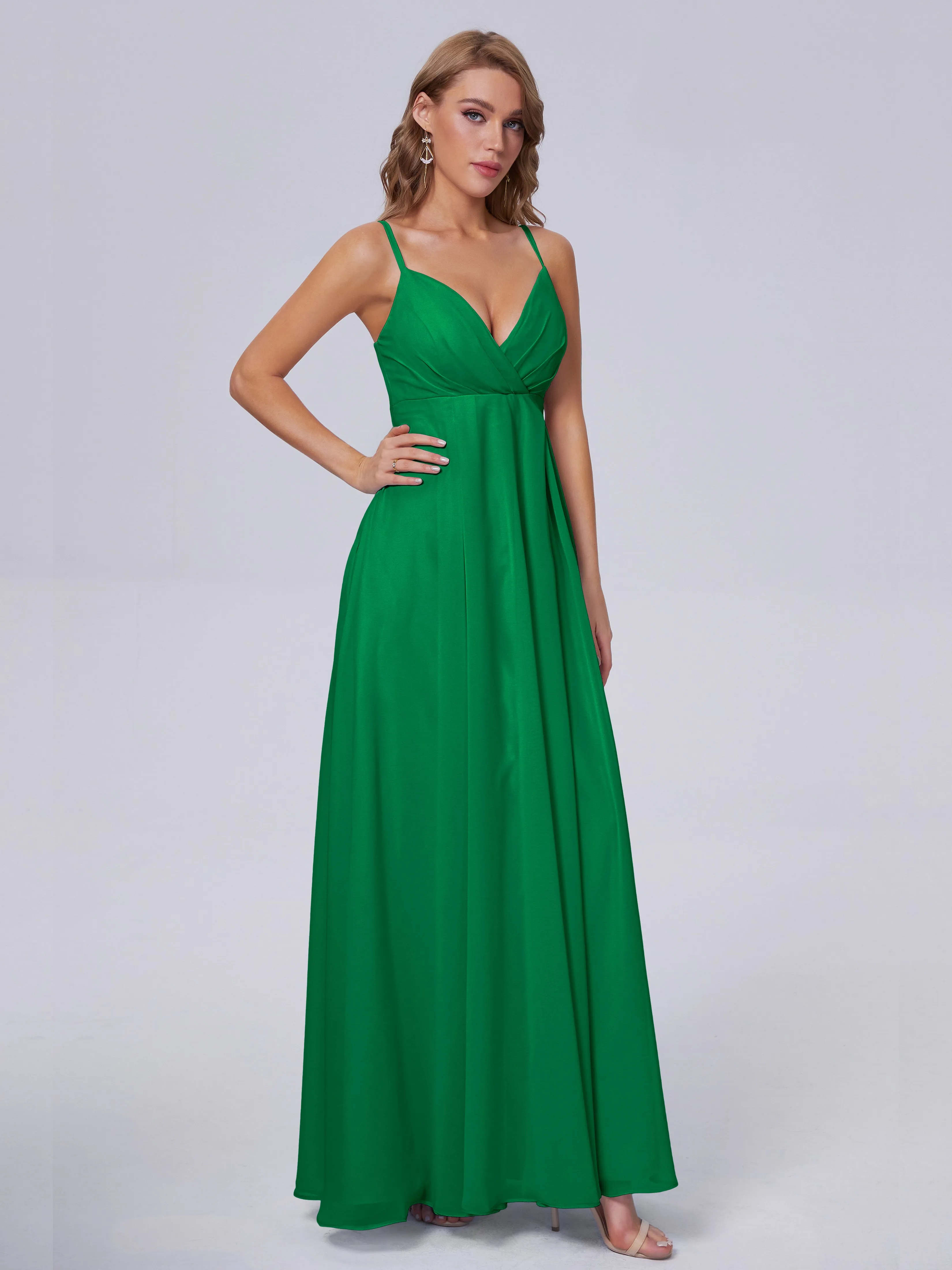 Laila Classic Spaghetti Straps Chiffon Bridesmaid Dresses