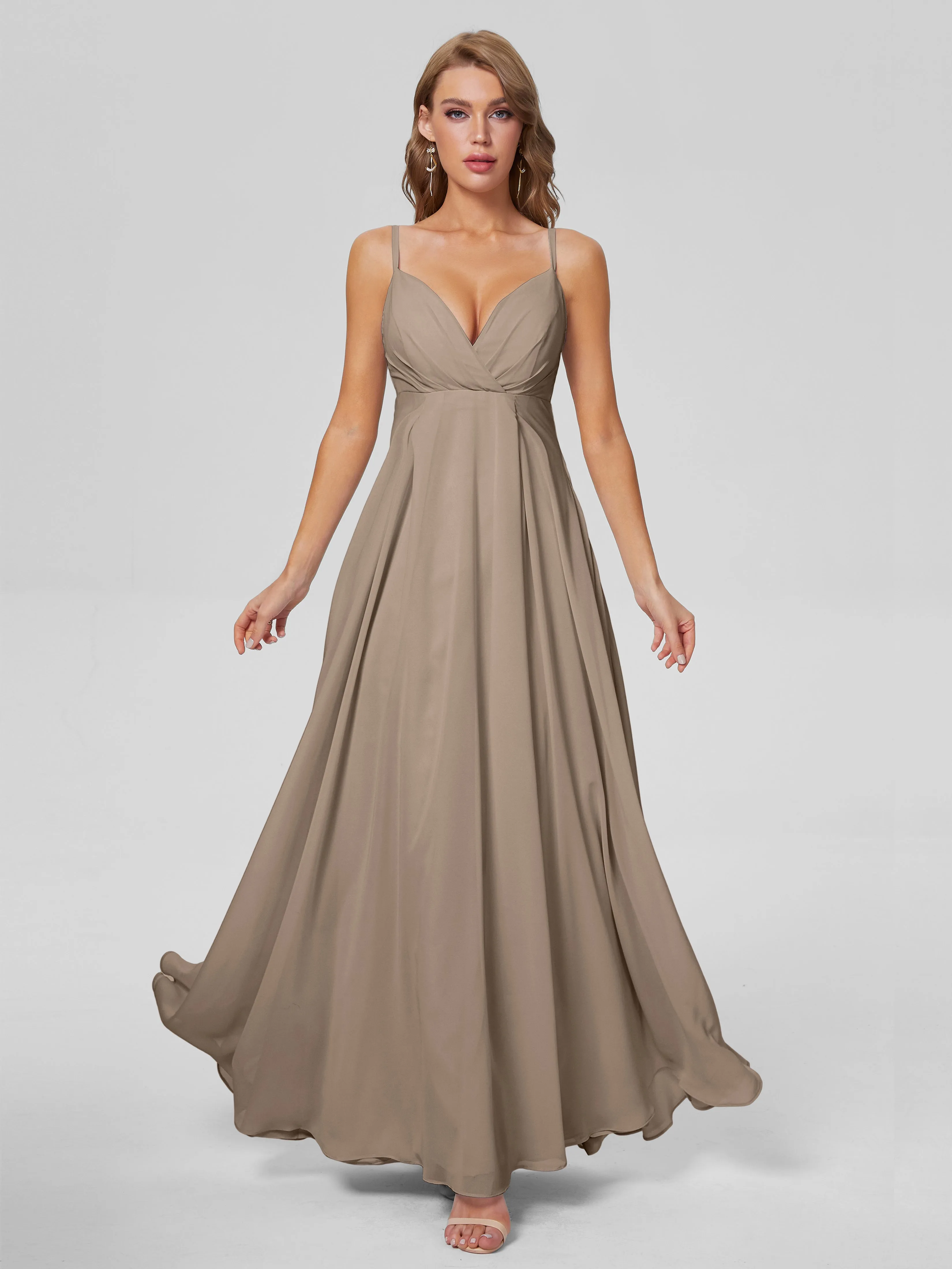 Laila Classic Spaghetti Straps Chiffon Bridesmaid Dresses