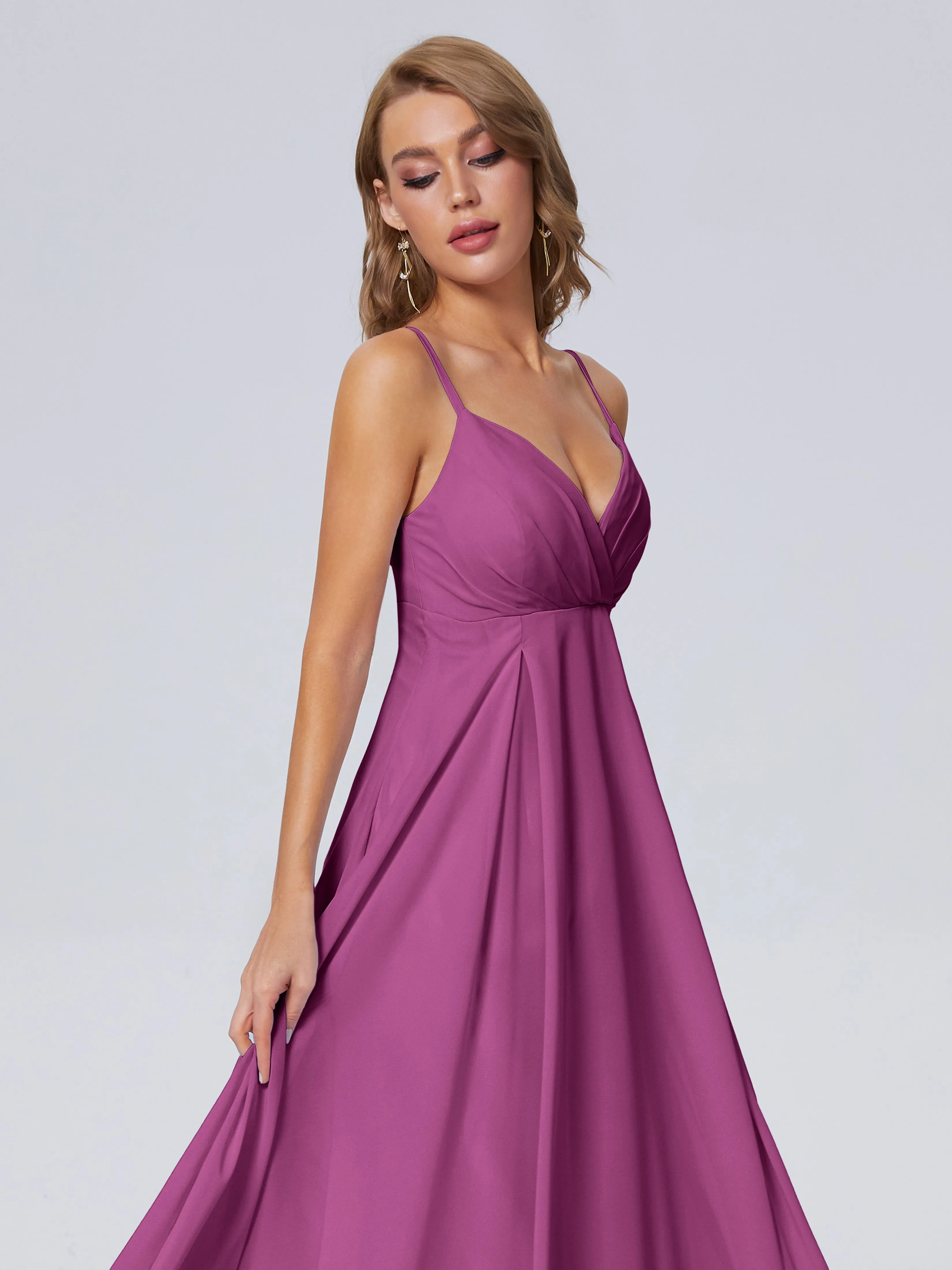 Laila Classic Spaghetti Straps Chiffon Bridesmaid Dresses