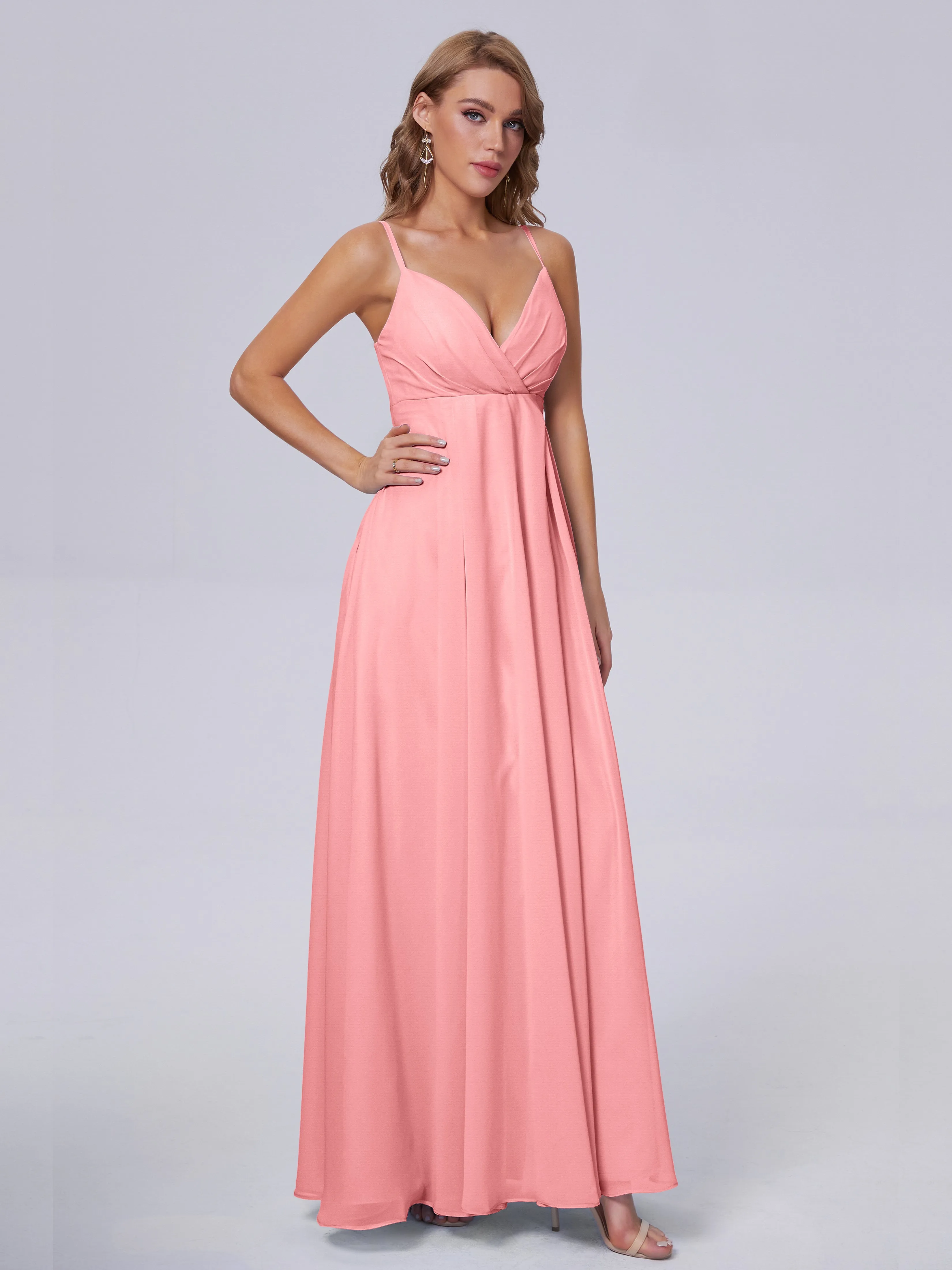 Laila Classic Spaghetti Straps Chiffon Bridesmaid Dresses