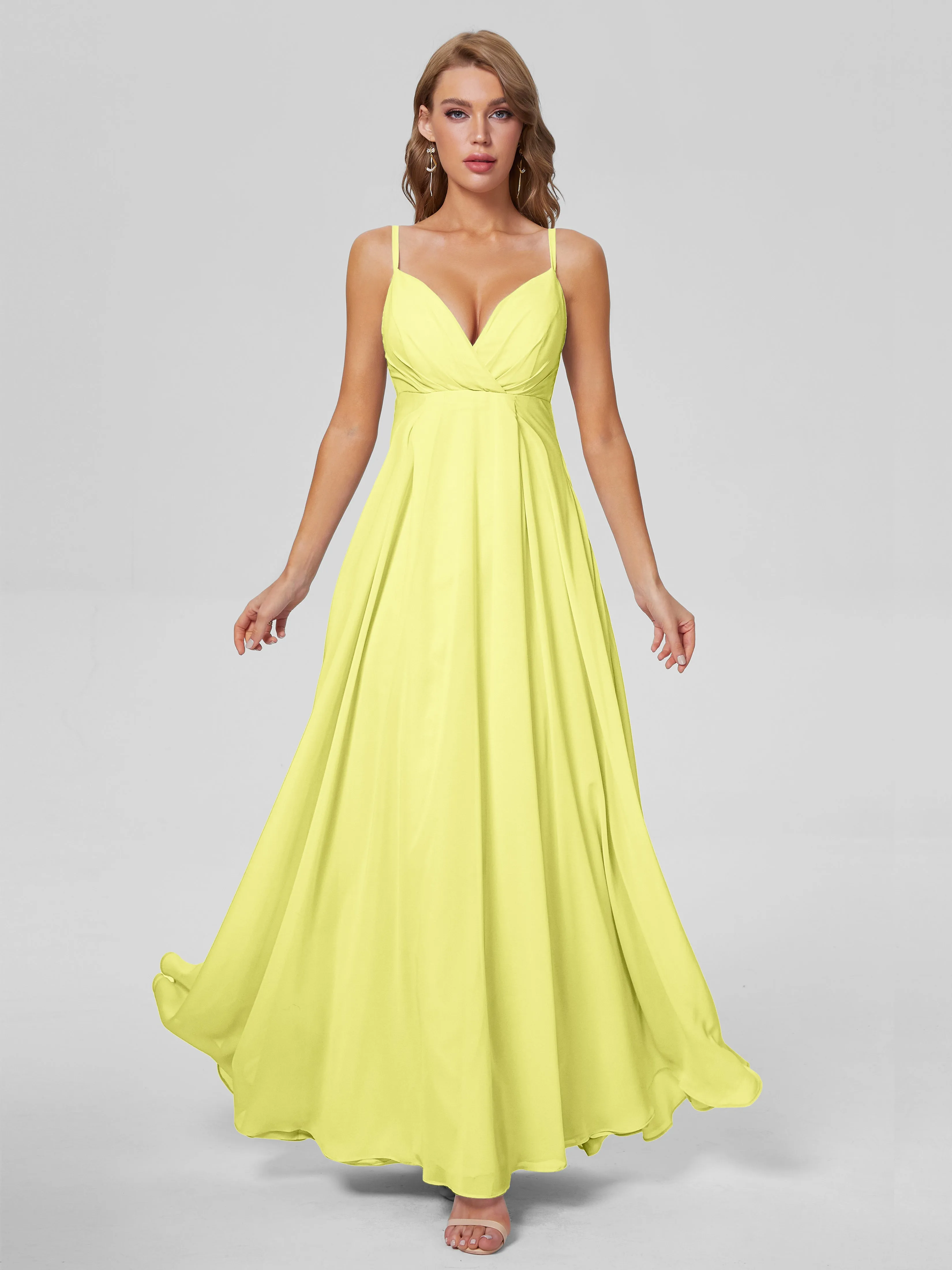 Laila Classic Spaghetti Straps Chiffon Bridesmaid Dresses