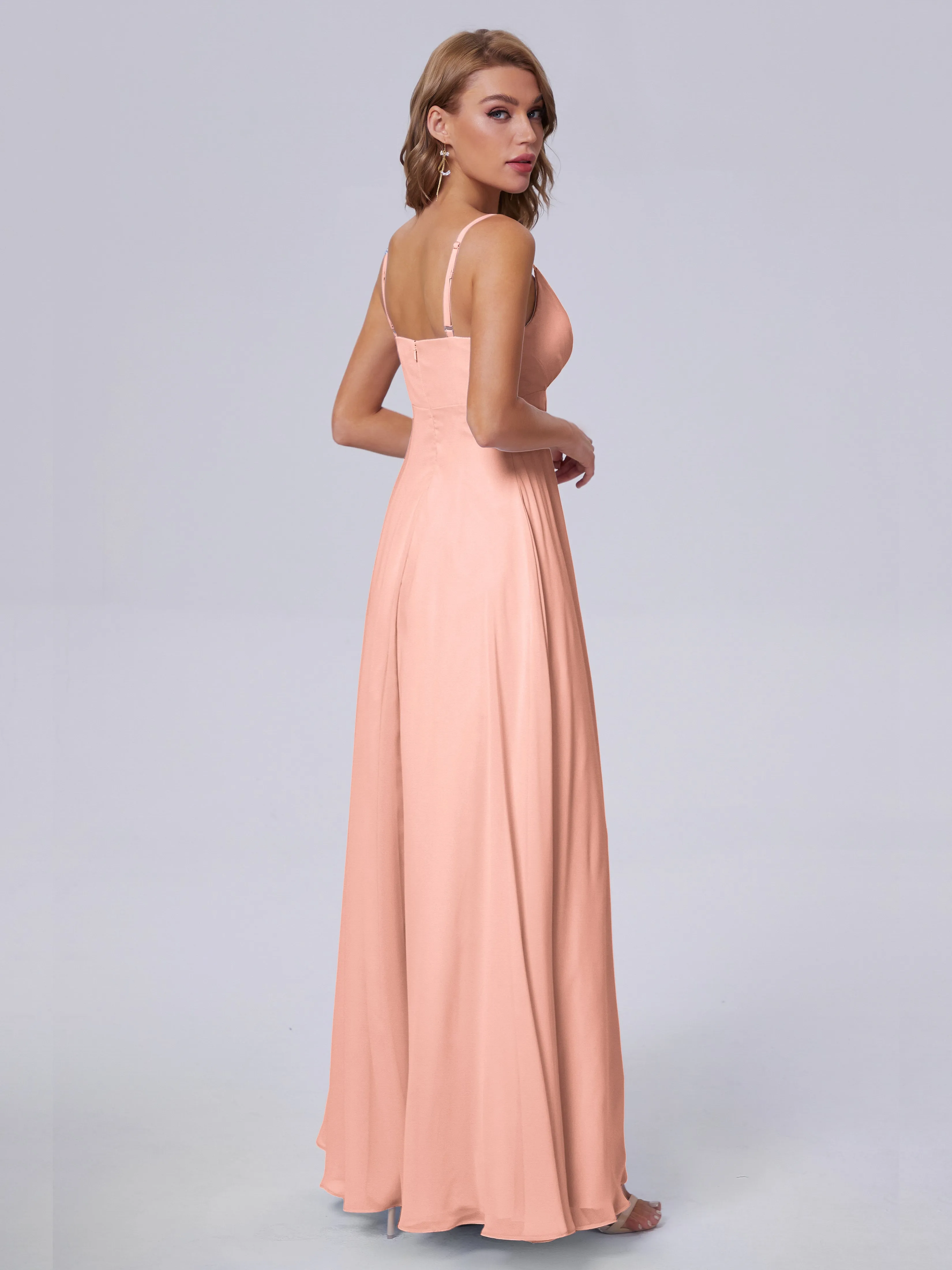 Laila Classic Spaghetti Straps Chiffon Bridesmaid Dresses