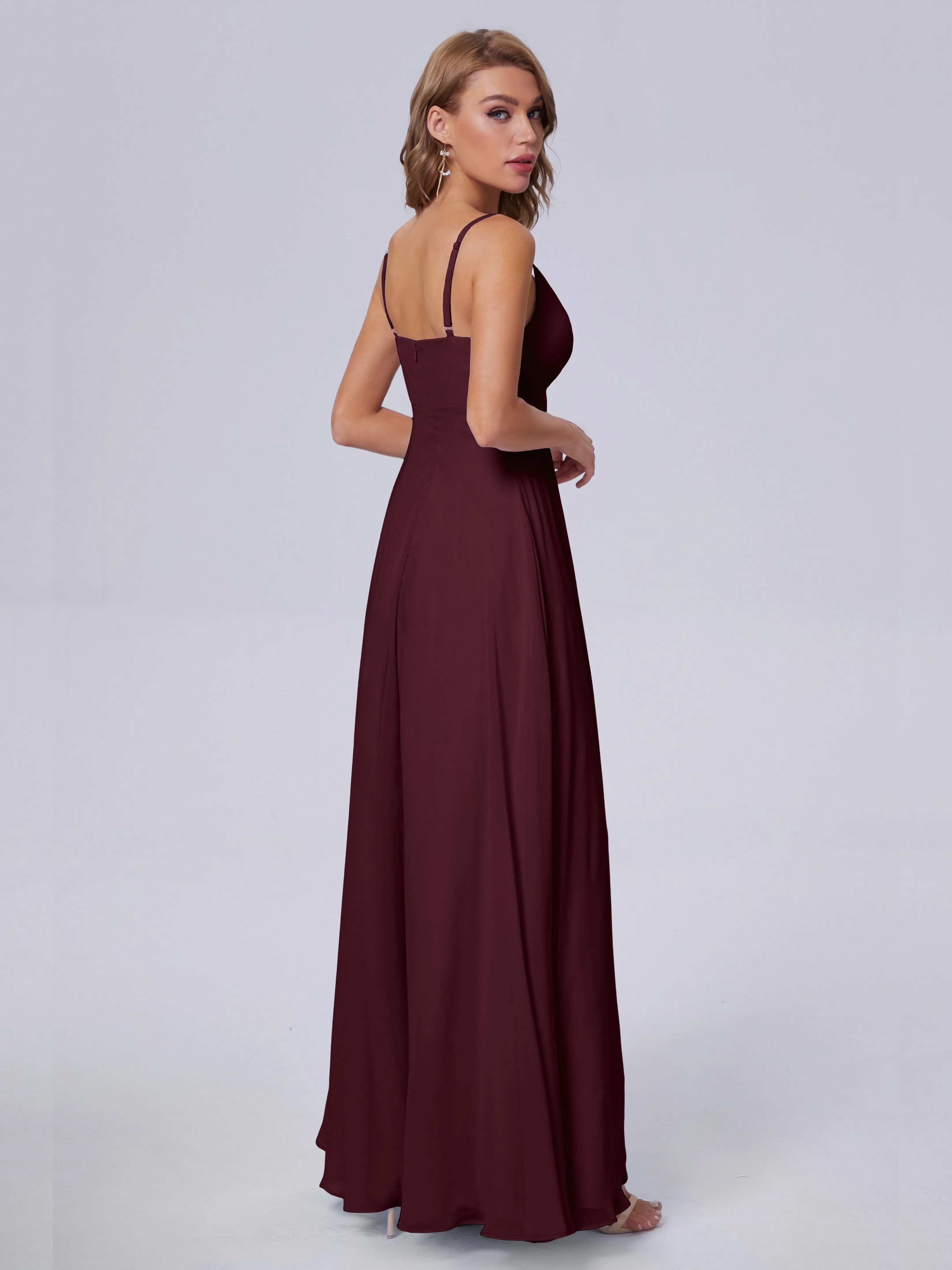 Laila Classic Spaghetti Straps Chiffon Bridesmaid Dresses