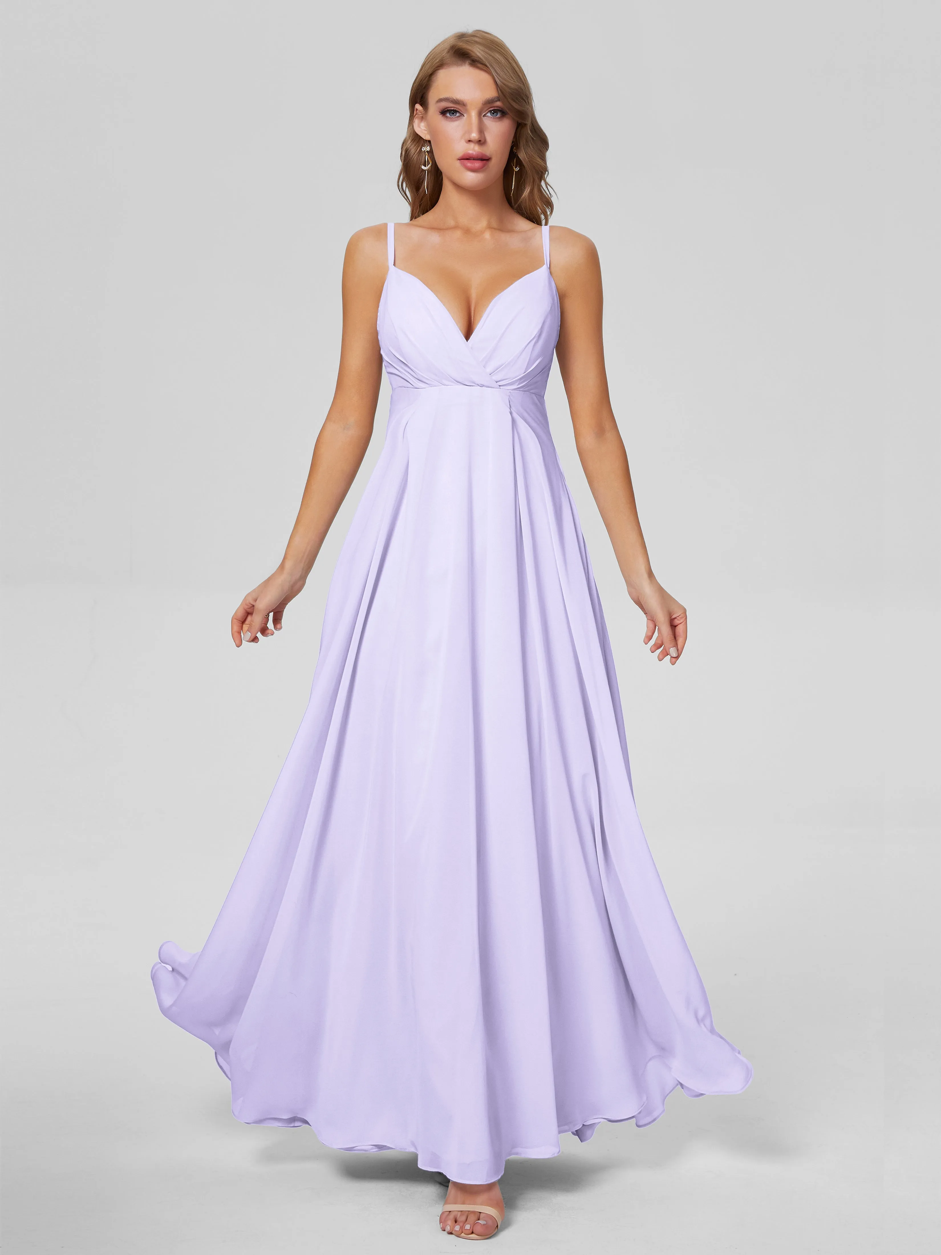 Laila Classic Spaghetti Straps Chiffon Bridesmaid Dresses