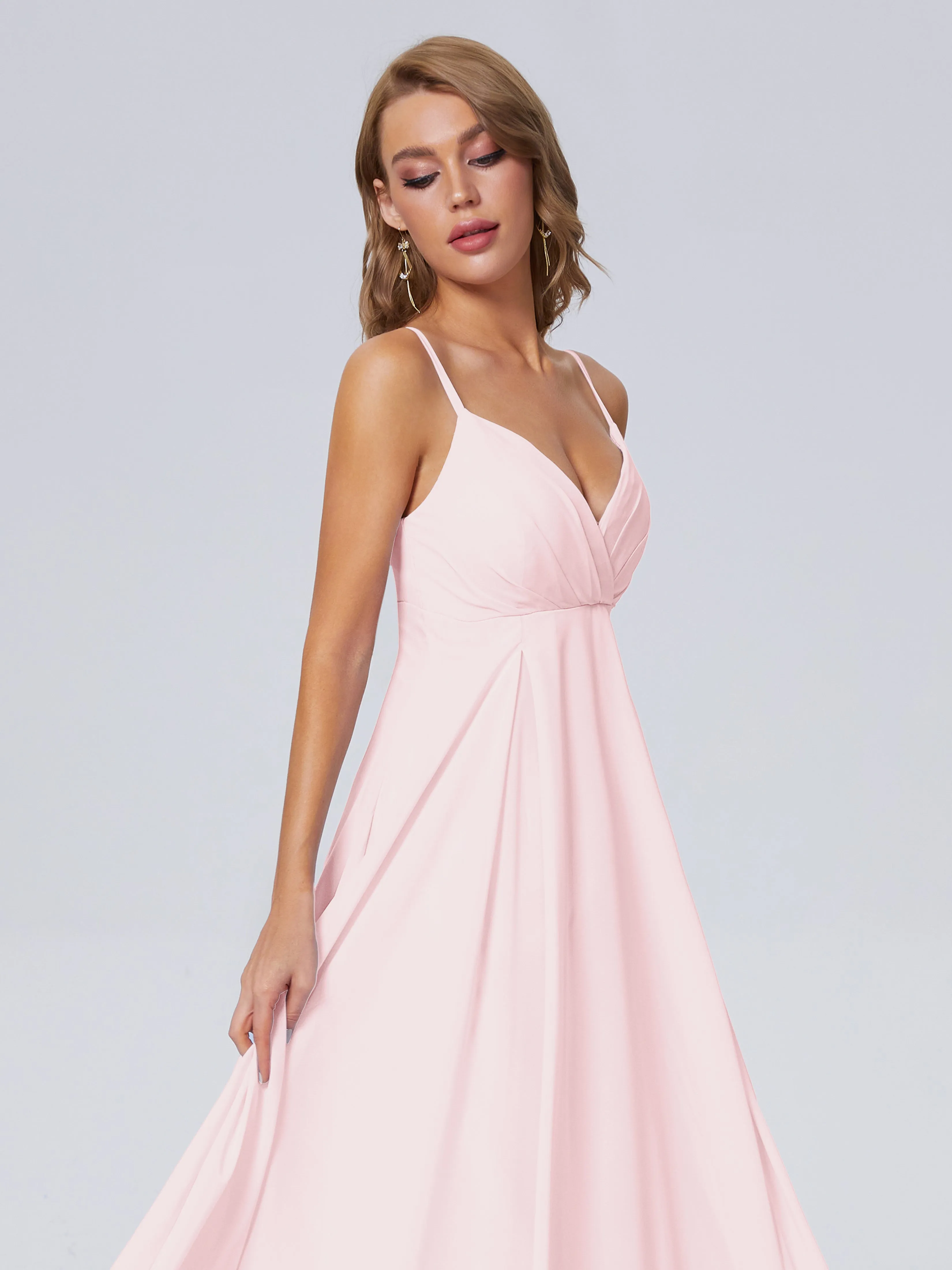 Laila Classic Spaghetti Straps Chiffon Bridesmaid Dresses