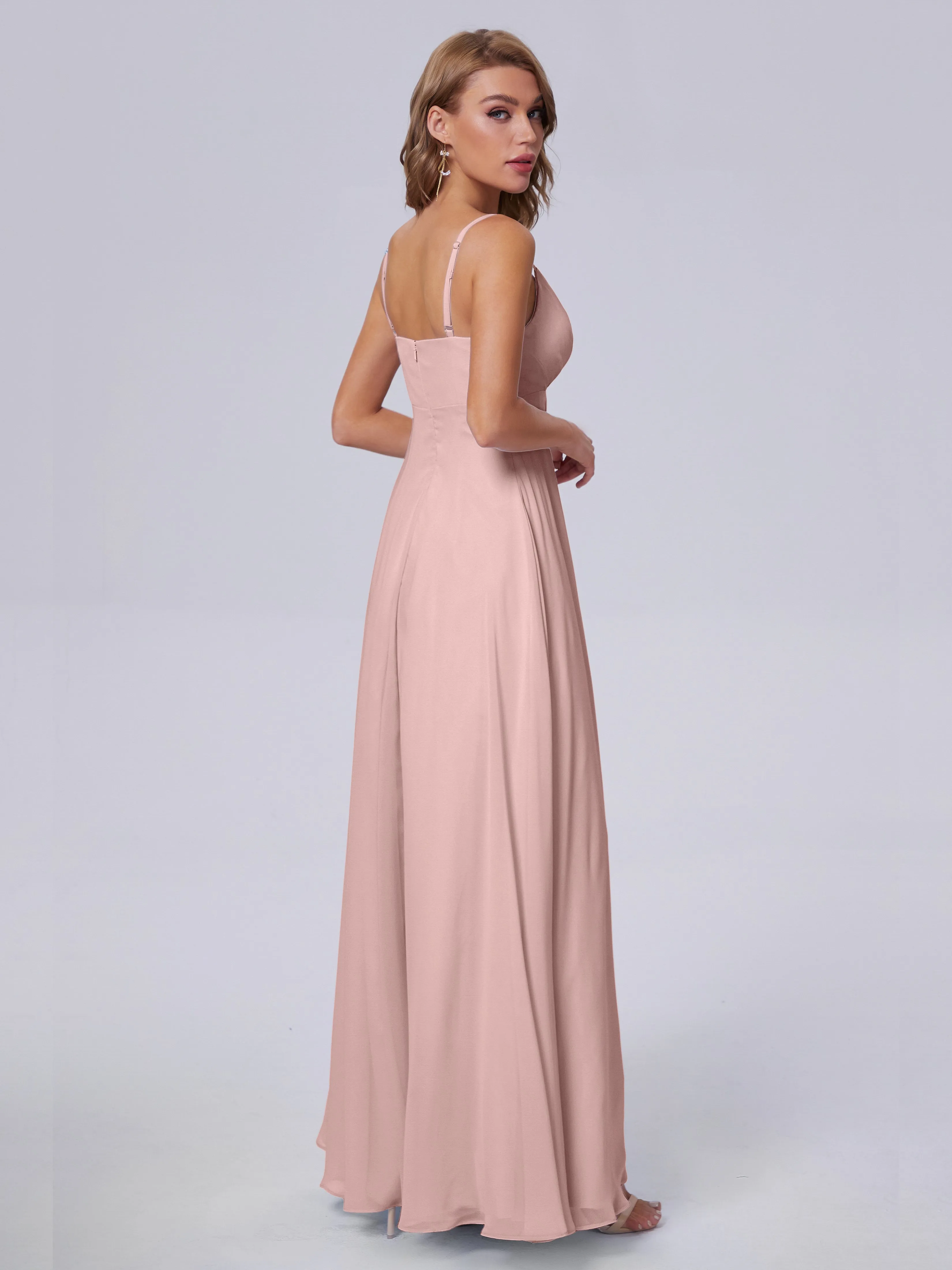 Laila Classic Spaghetti Straps Chiffon Bridesmaid Dresses