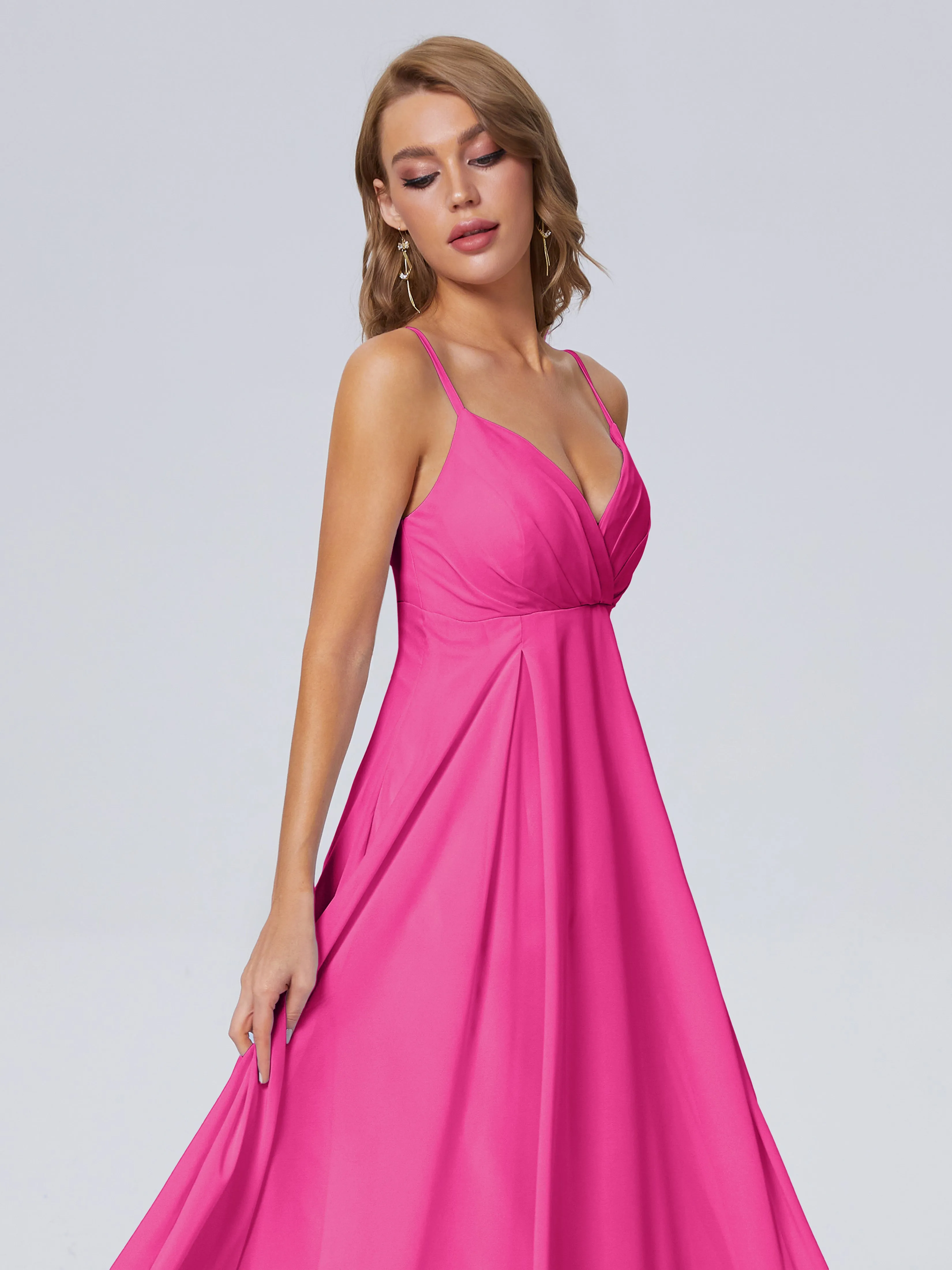 Laila Classic Spaghetti Straps Chiffon Bridesmaid Dresses