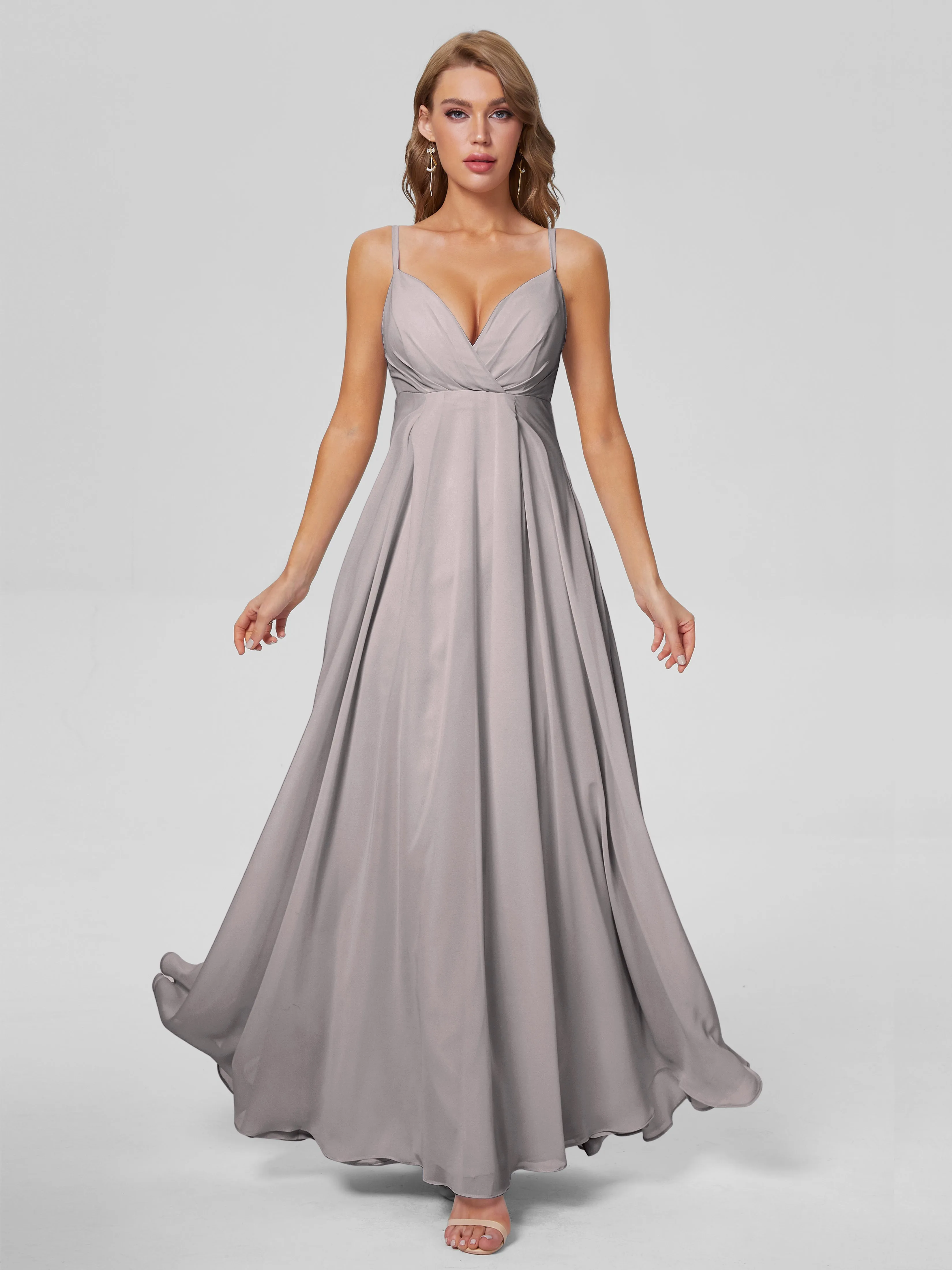 Laila Classic Spaghetti Straps Chiffon Bridesmaid Dresses