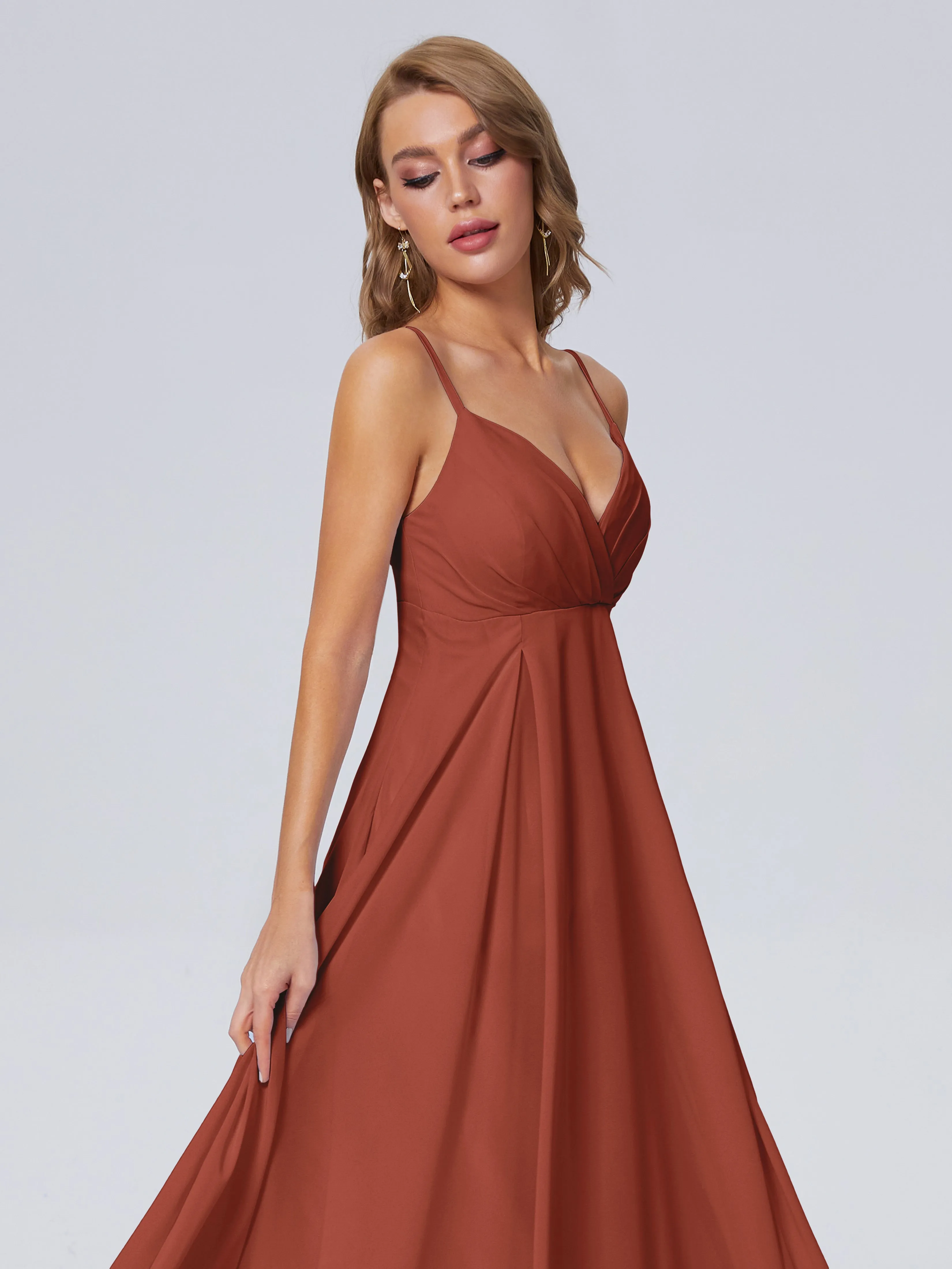 Laila Classic Spaghetti Straps Chiffon Bridesmaid Dresses