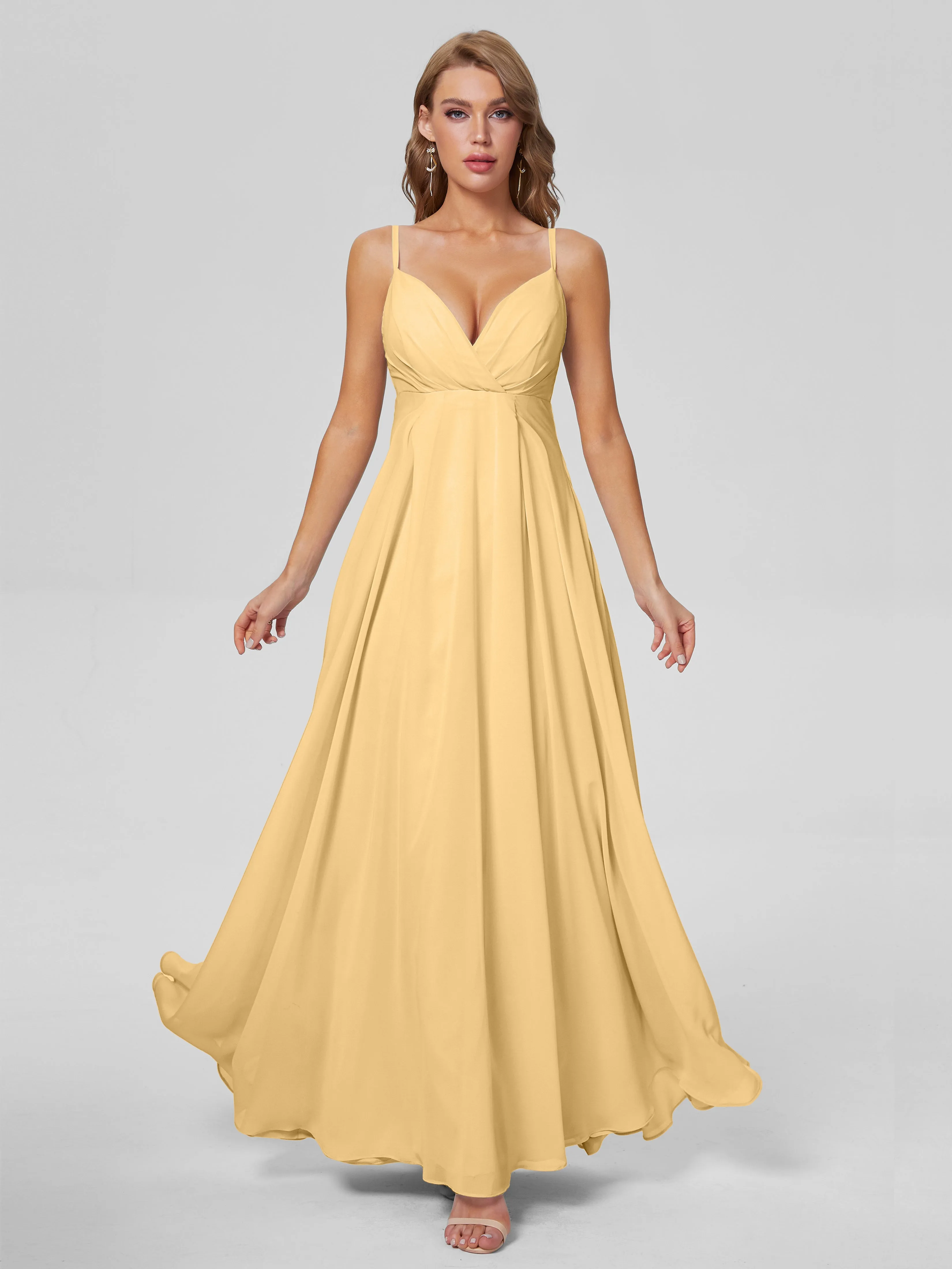 Laila Classic Spaghetti Straps Chiffon Bridesmaid Dresses