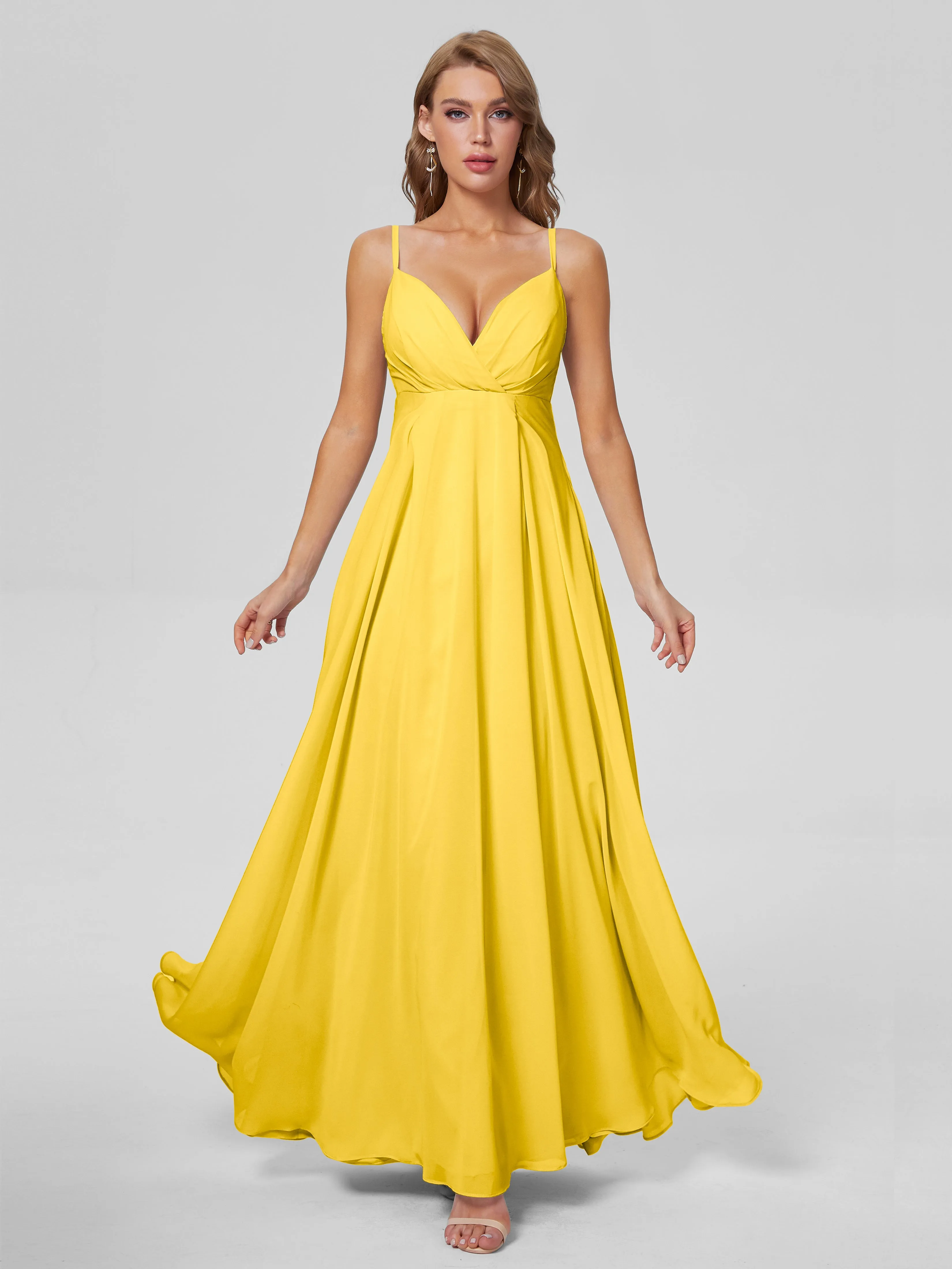 Laila Classic Spaghetti Straps Chiffon Bridesmaid Dresses