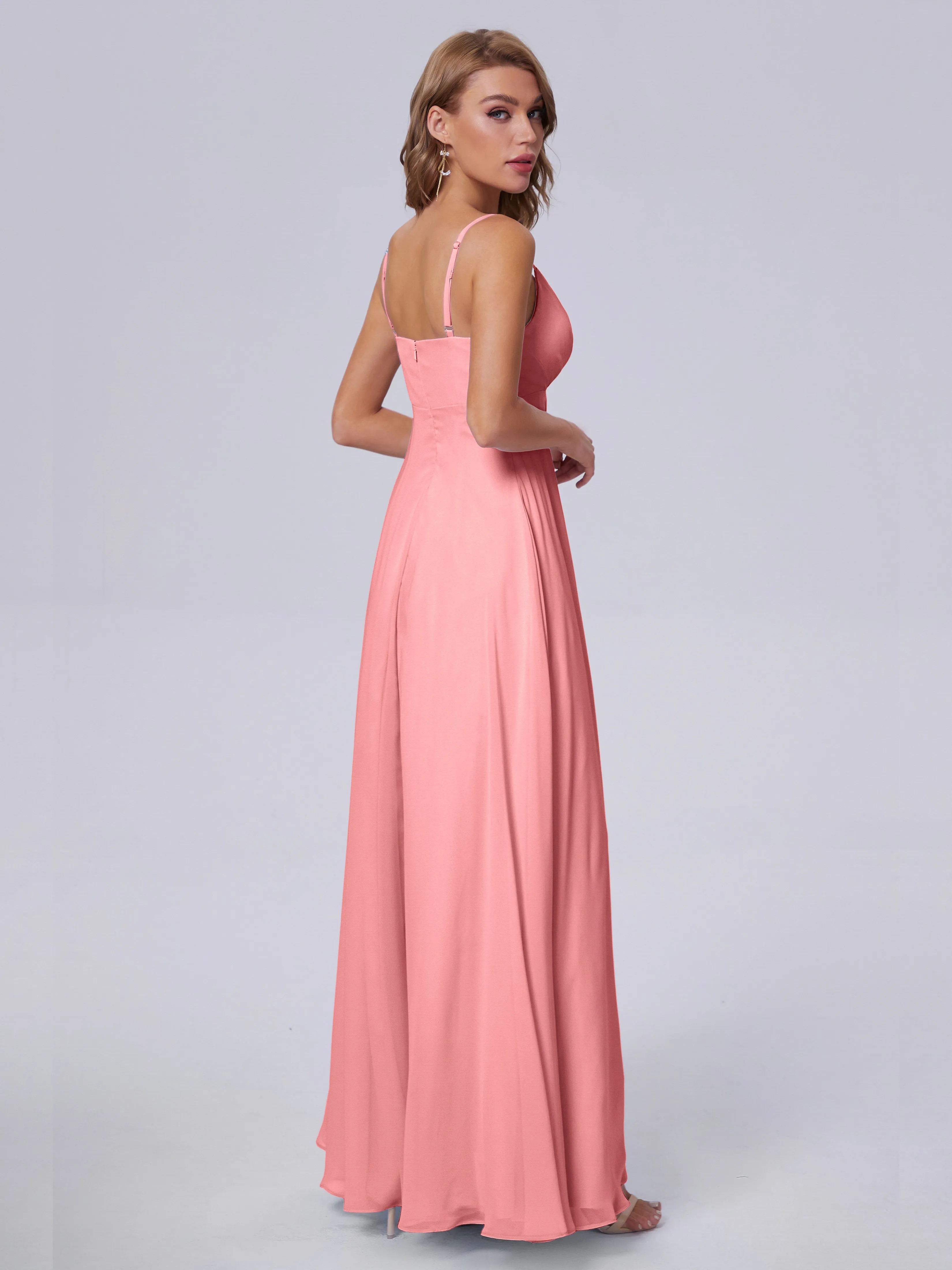 Laila Classic Spaghetti Straps Chiffon Bridesmaid Dresses