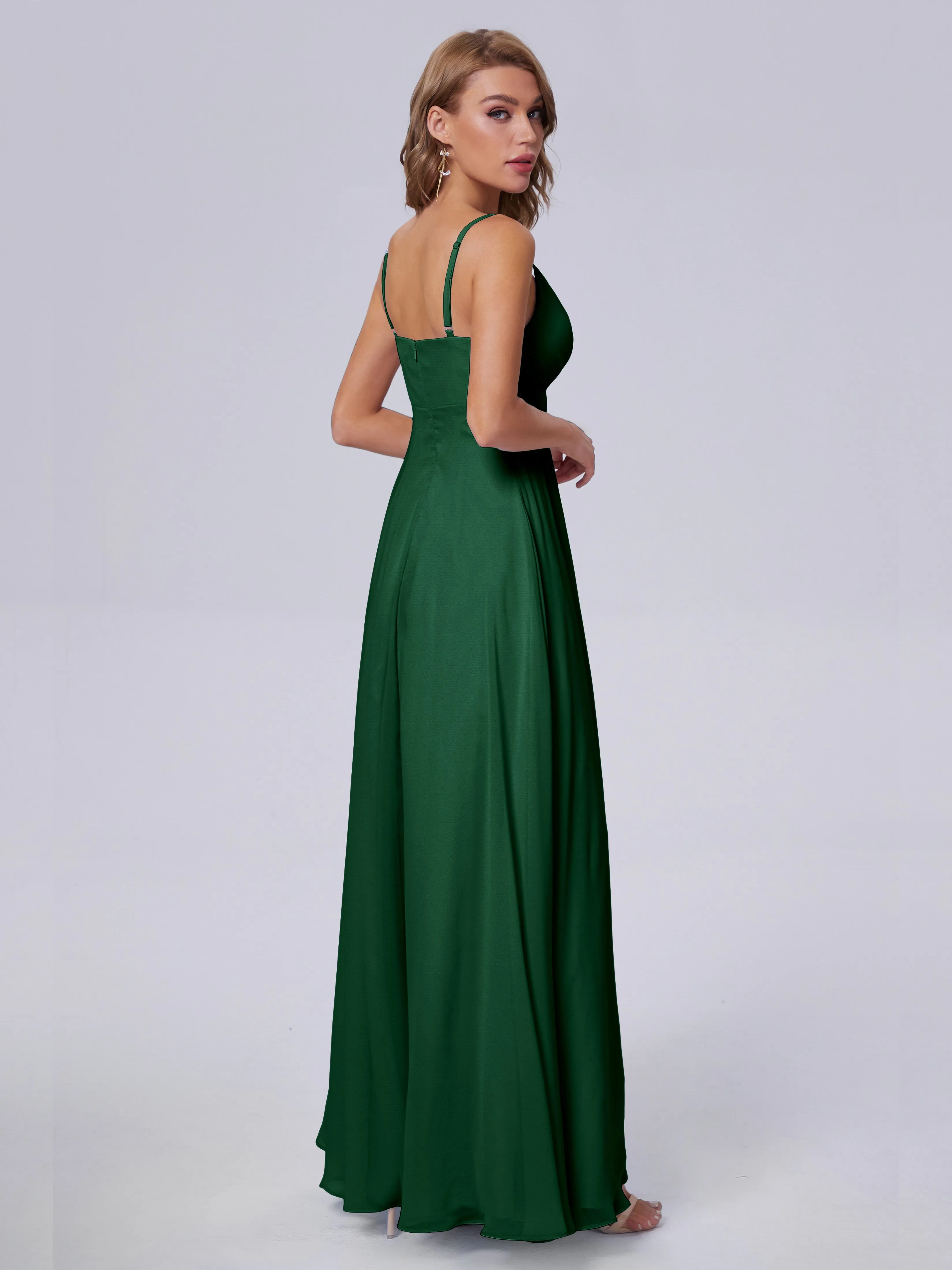 Laila Classic Spaghetti Straps Chiffon Bridesmaid Dresses