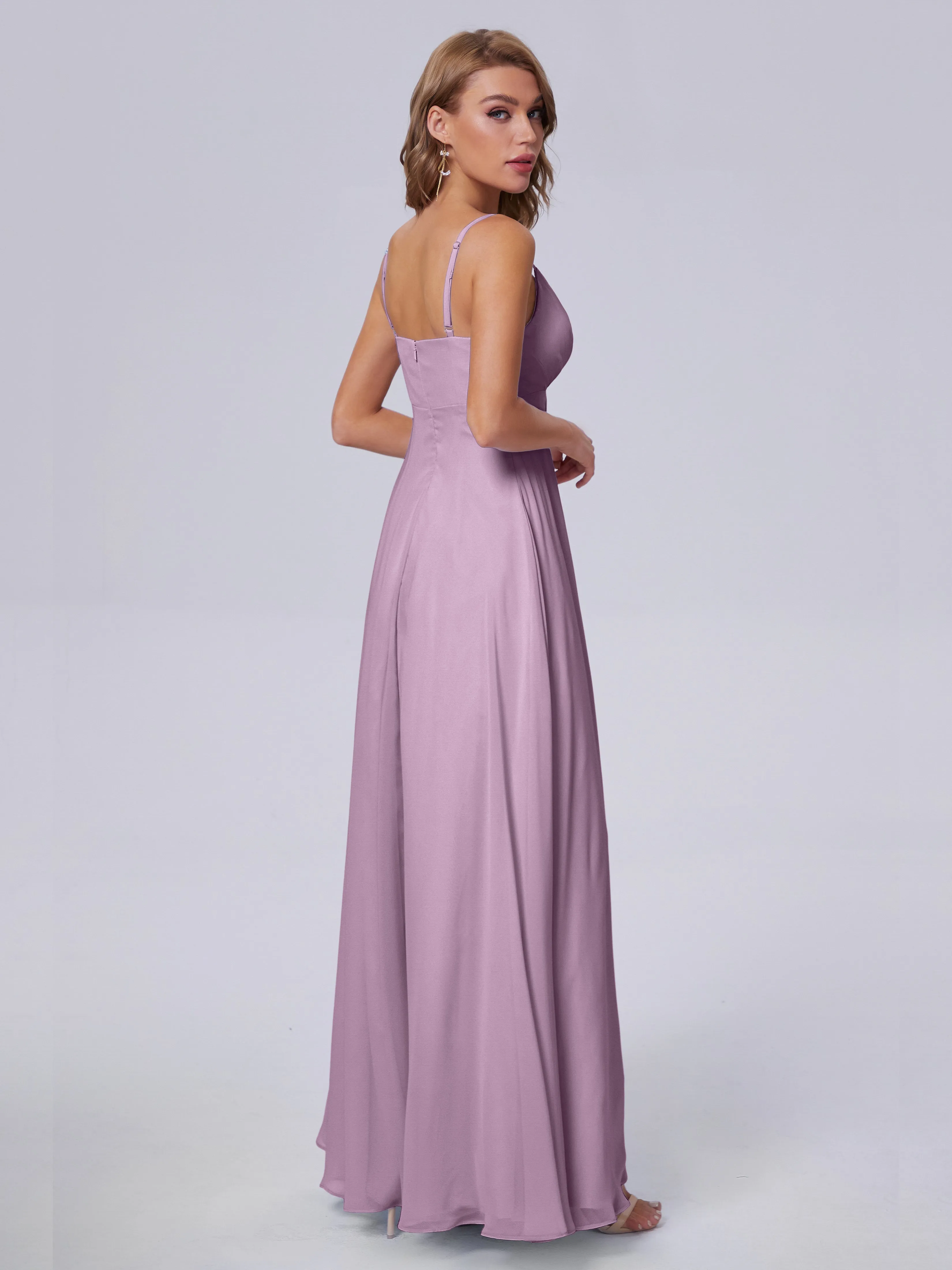 Laila Classic Spaghetti Straps Chiffon Bridesmaid Dresses