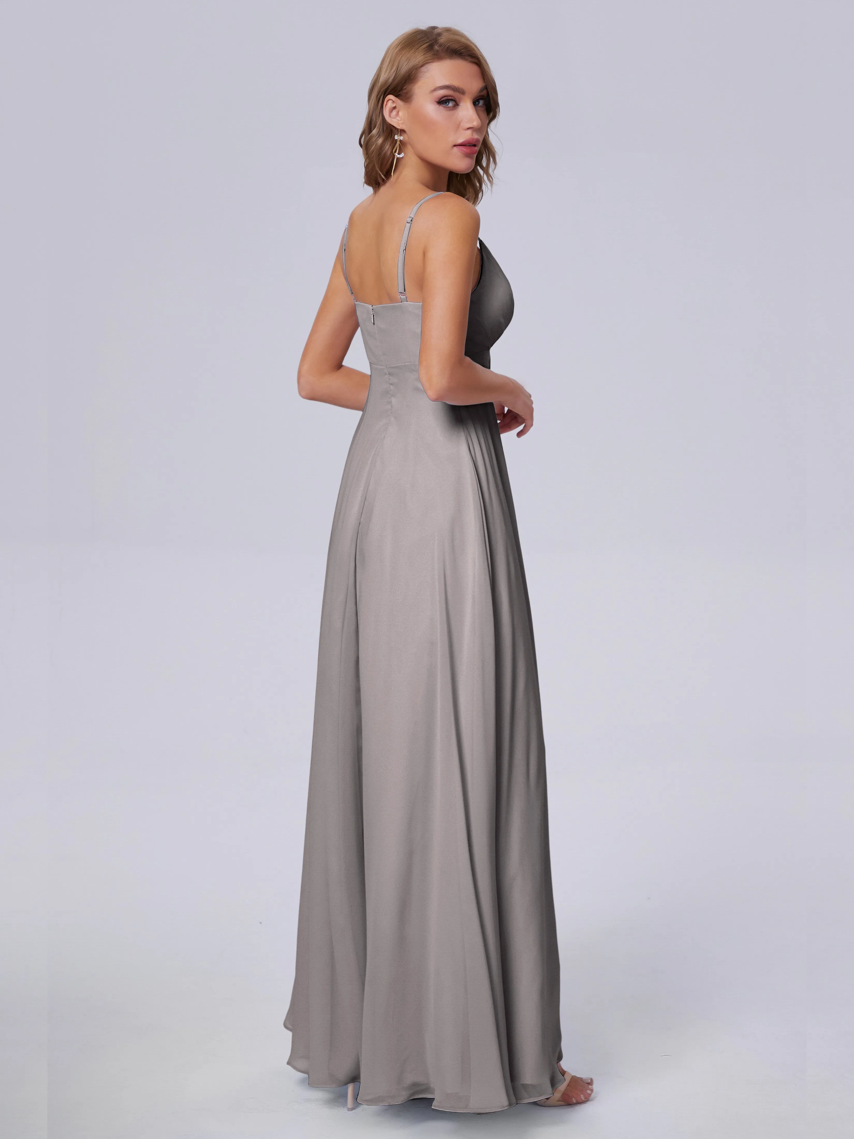 Laila Classic Spaghetti Straps Chiffon Bridesmaid Dresses