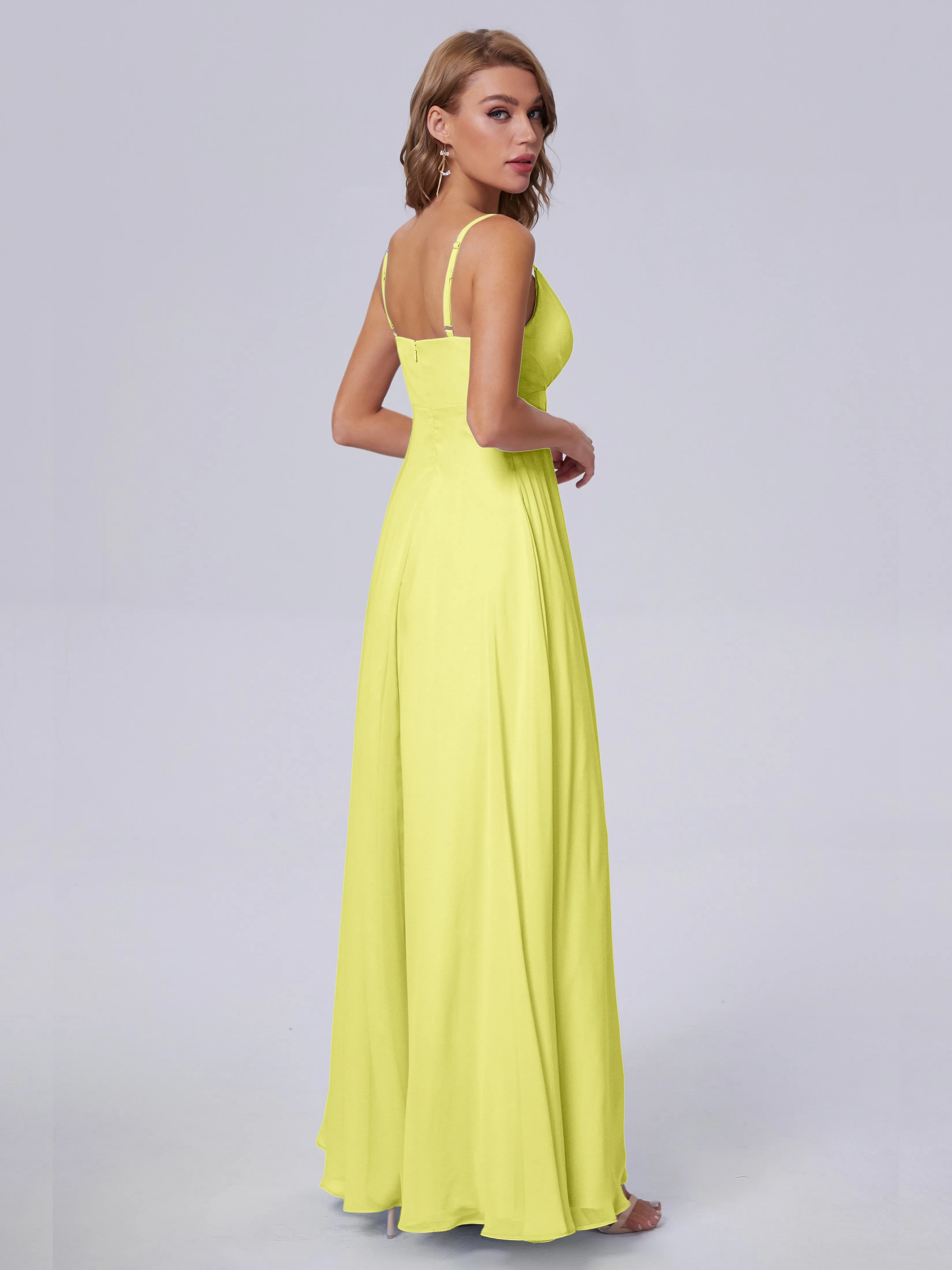 Laila Classic Spaghetti Straps Chiffon Bridesmaid Dresses