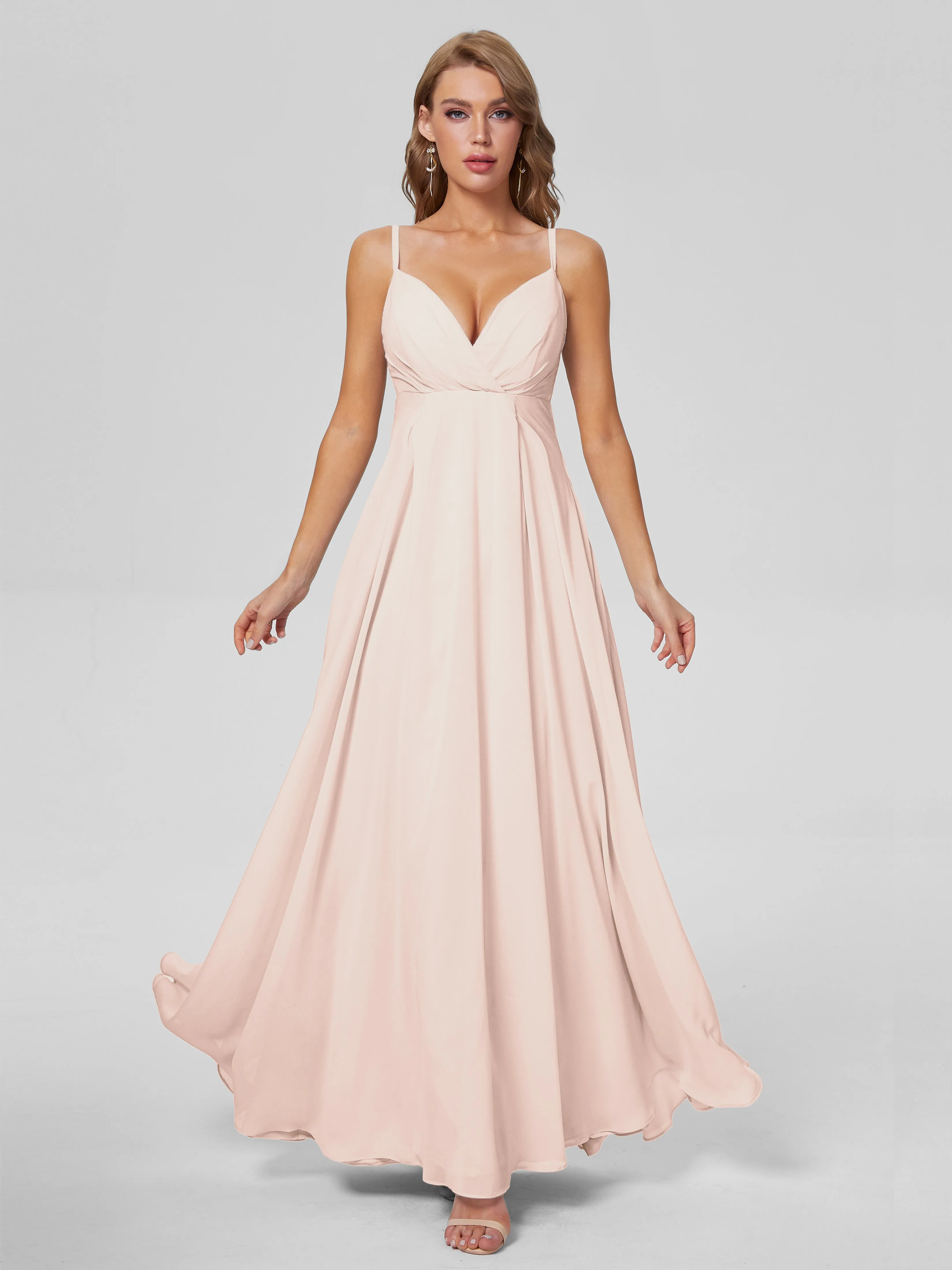 Laila Classic Spaghetti Straps Chiffon Bridesmaid Dresses