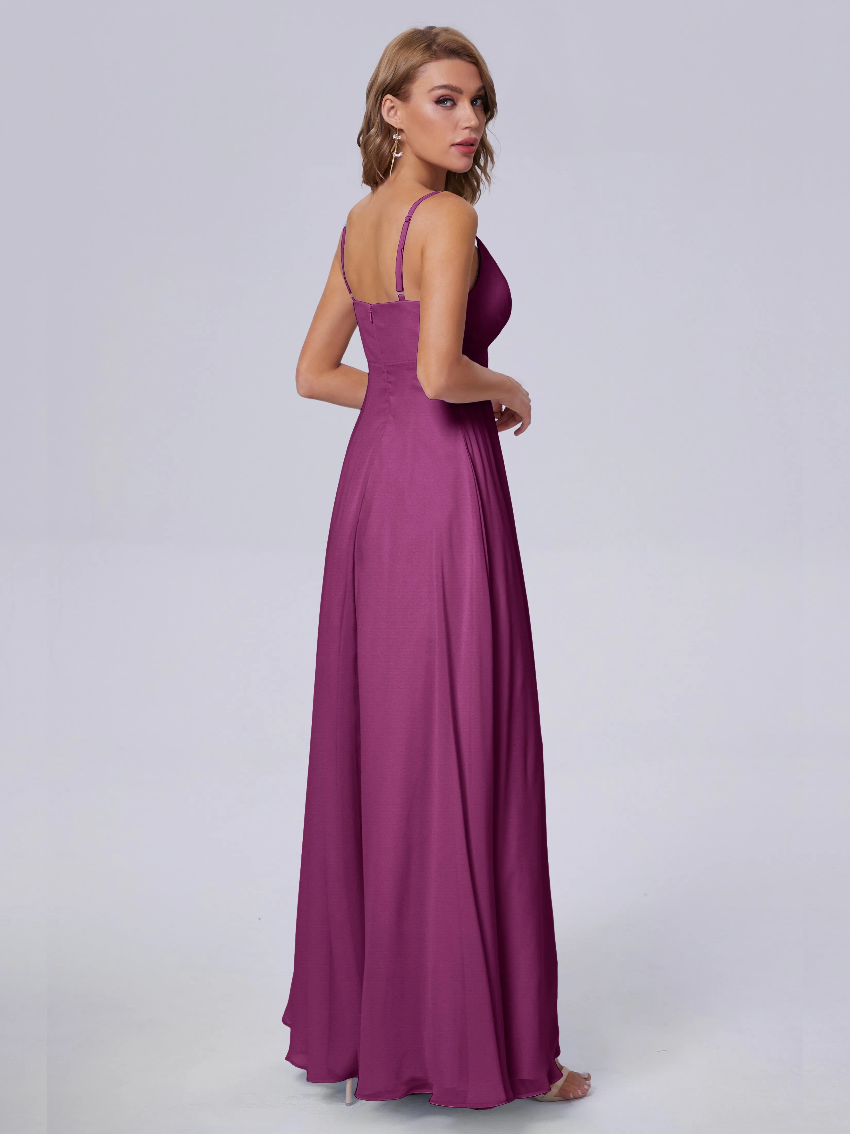 Laila Classic Spaghetti Straps Chiffon Bridesmaid Dresses