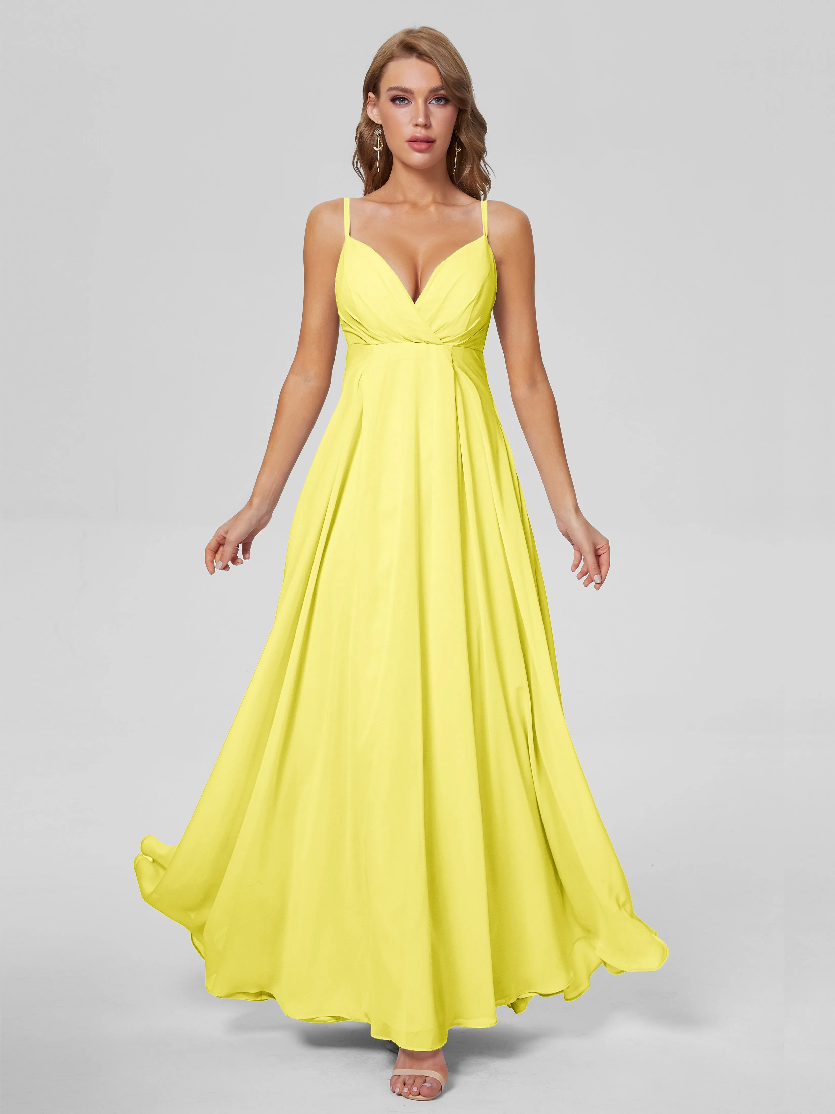 Laila Classic Spaghetti Straps Chiffon Bridesmaid Dresses