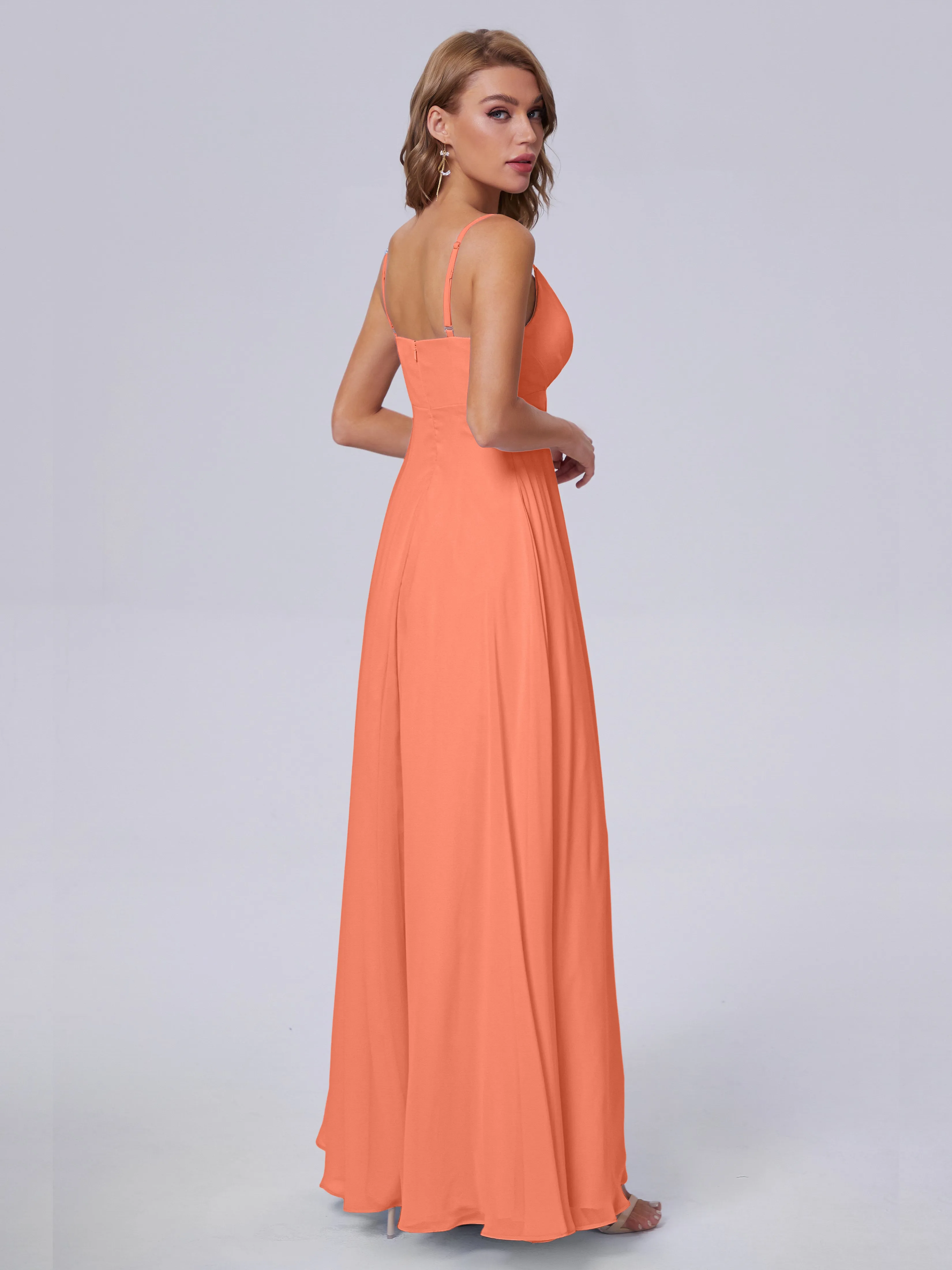 Laila Classic Spaghetti Straps Chiffon Bridesmaid Dresses