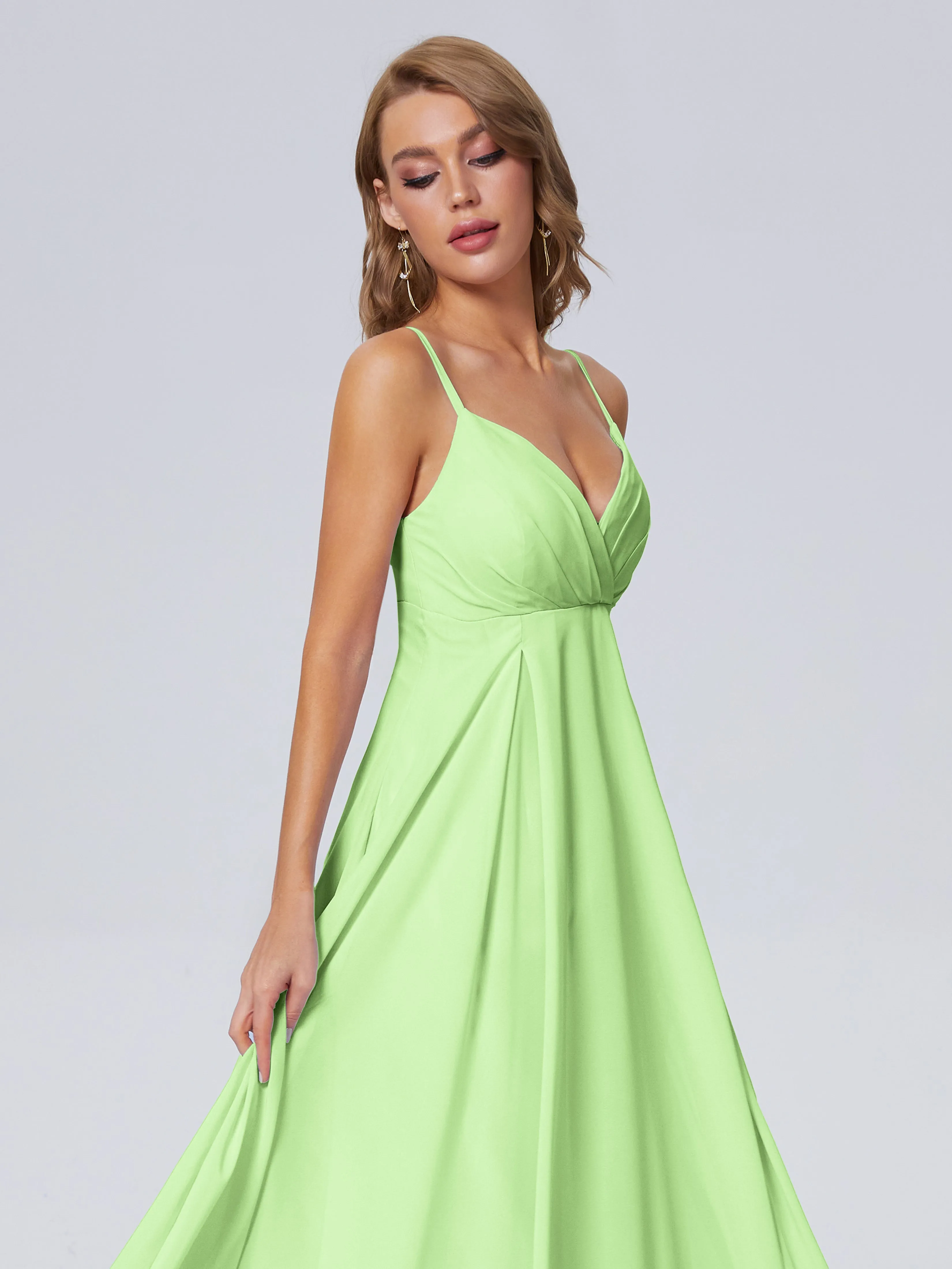 Laila Classic Spaghetti Straps Chiffon Bridesmaid Dresses