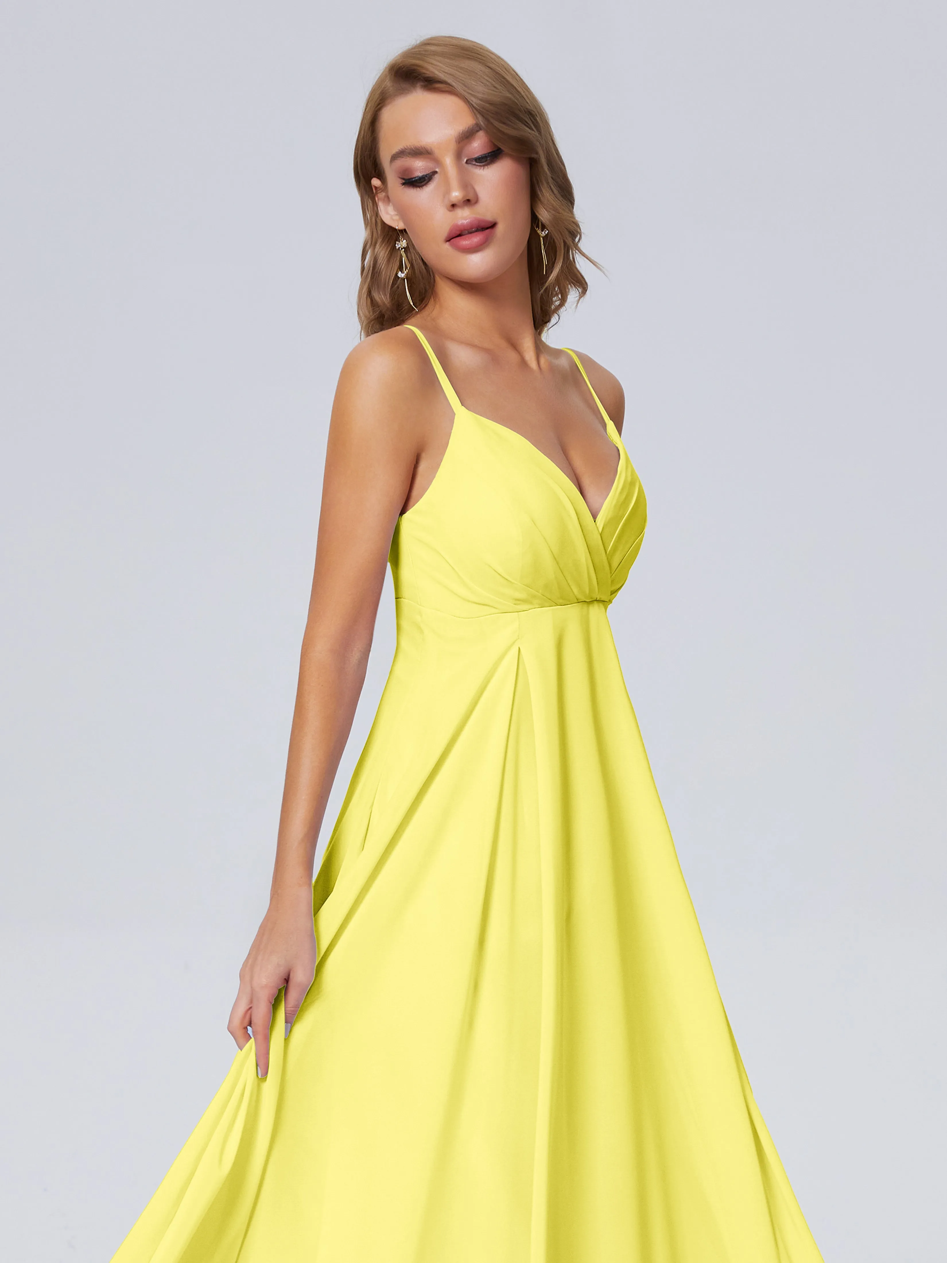 Laila Classic Spaghetti Straps Chiffon Bridesmaid Dresses