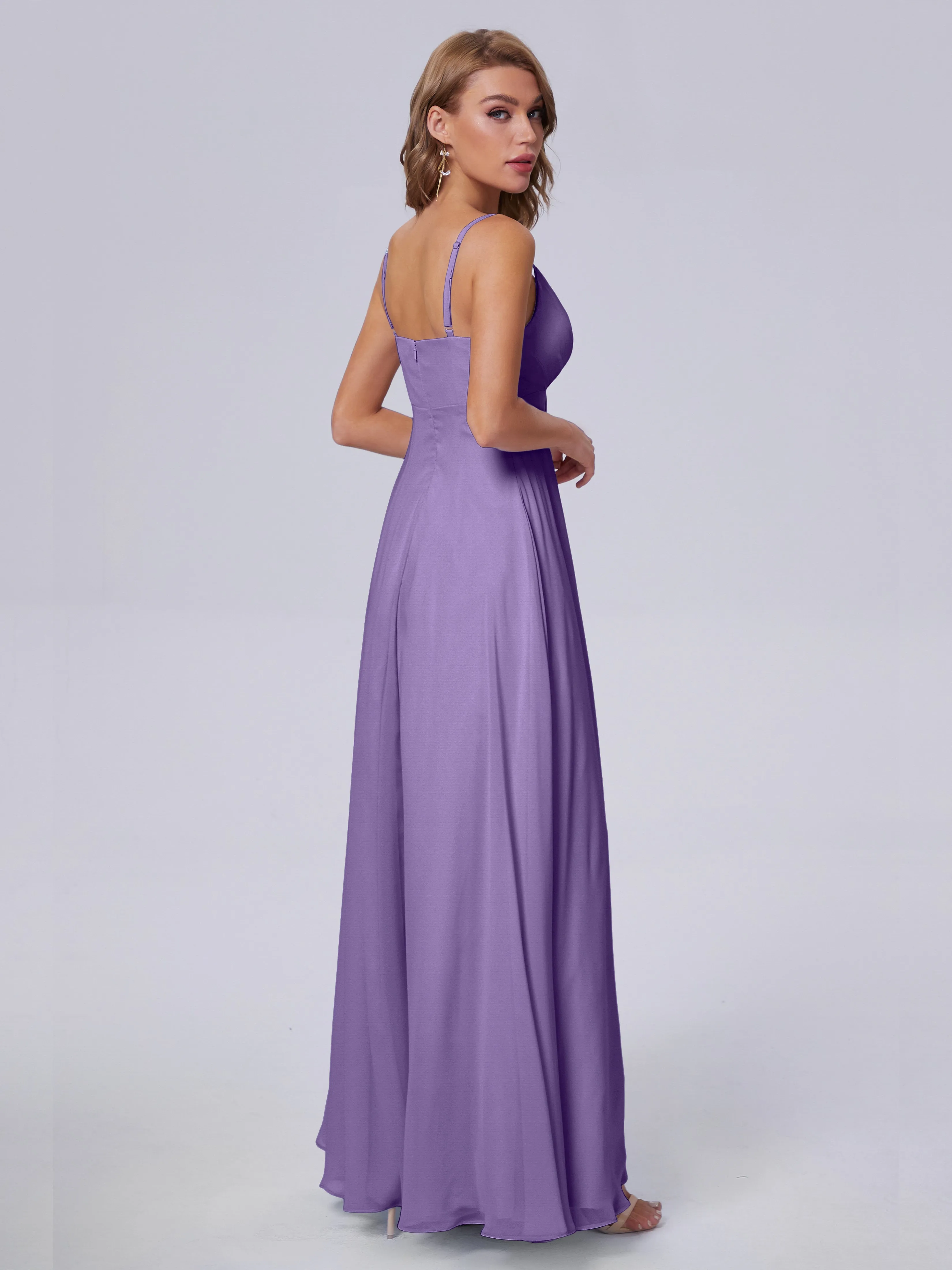 Laila Classic Spaghetti Straps Chiffon Bridesmaid Dresses