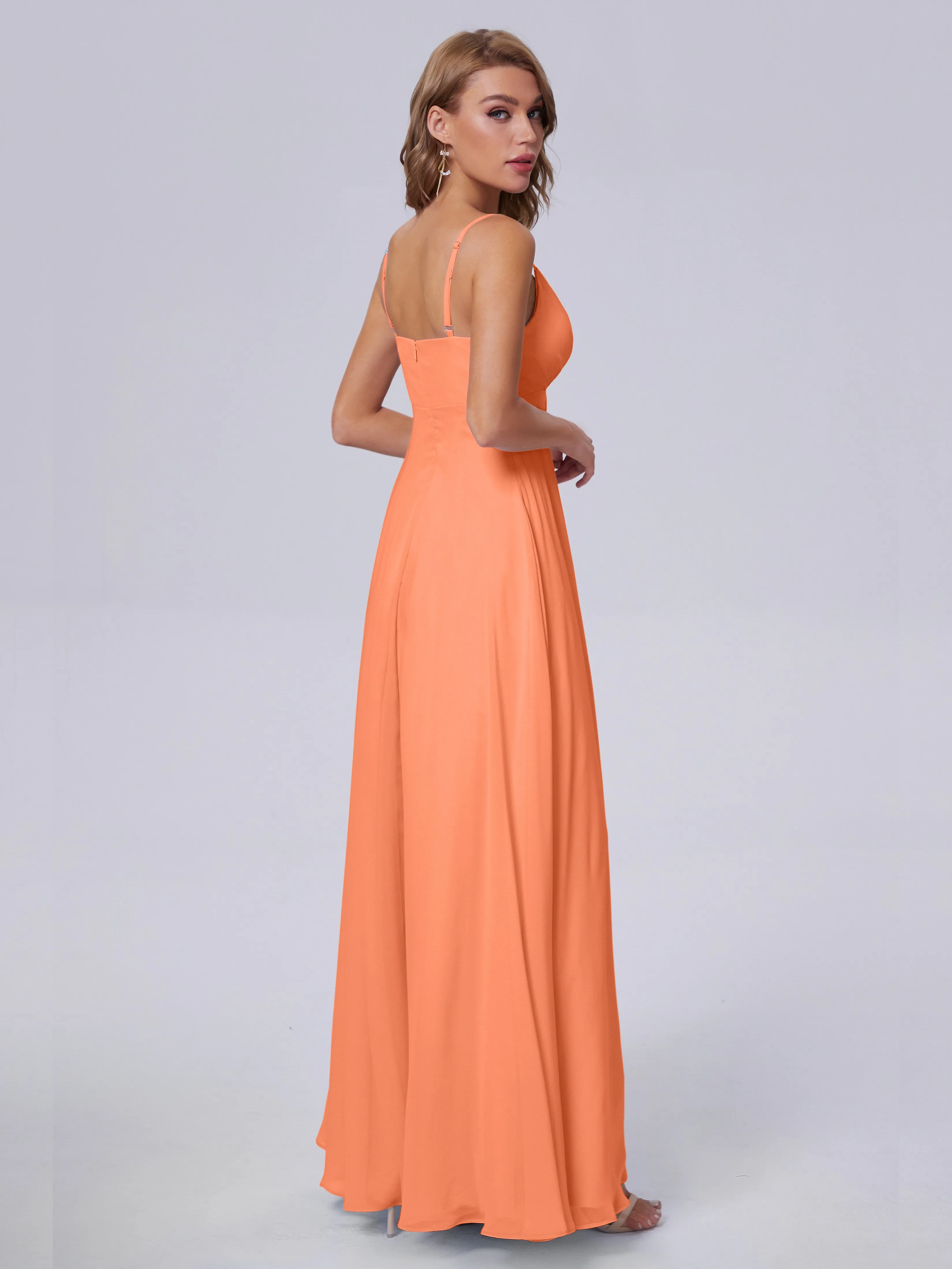 Laila Classic Spaghetti Straps Chiffon Bridesmaid Dresses