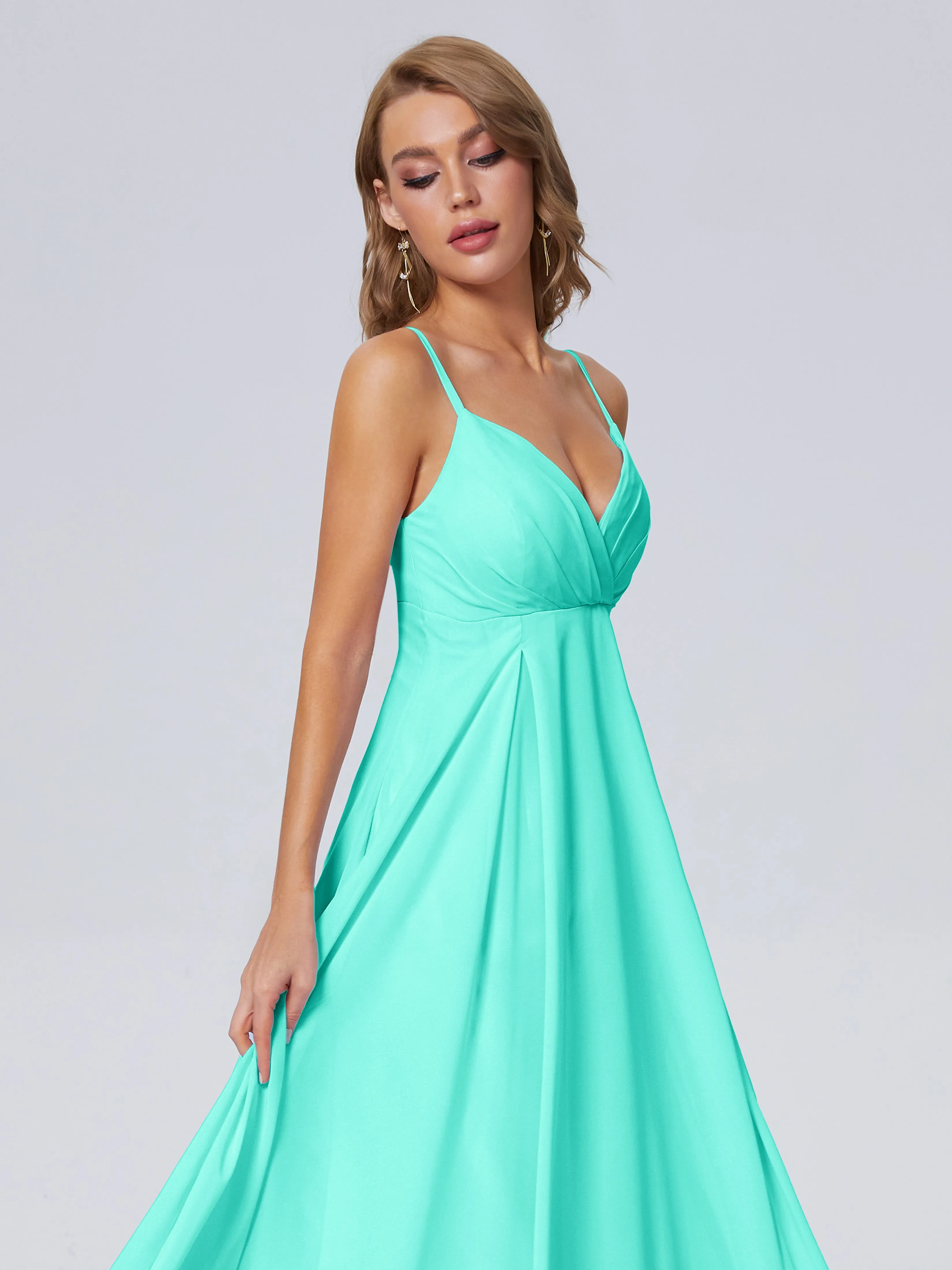 Laila Classic Spaghetti Straps Chiffon Bridesmaid Dresses