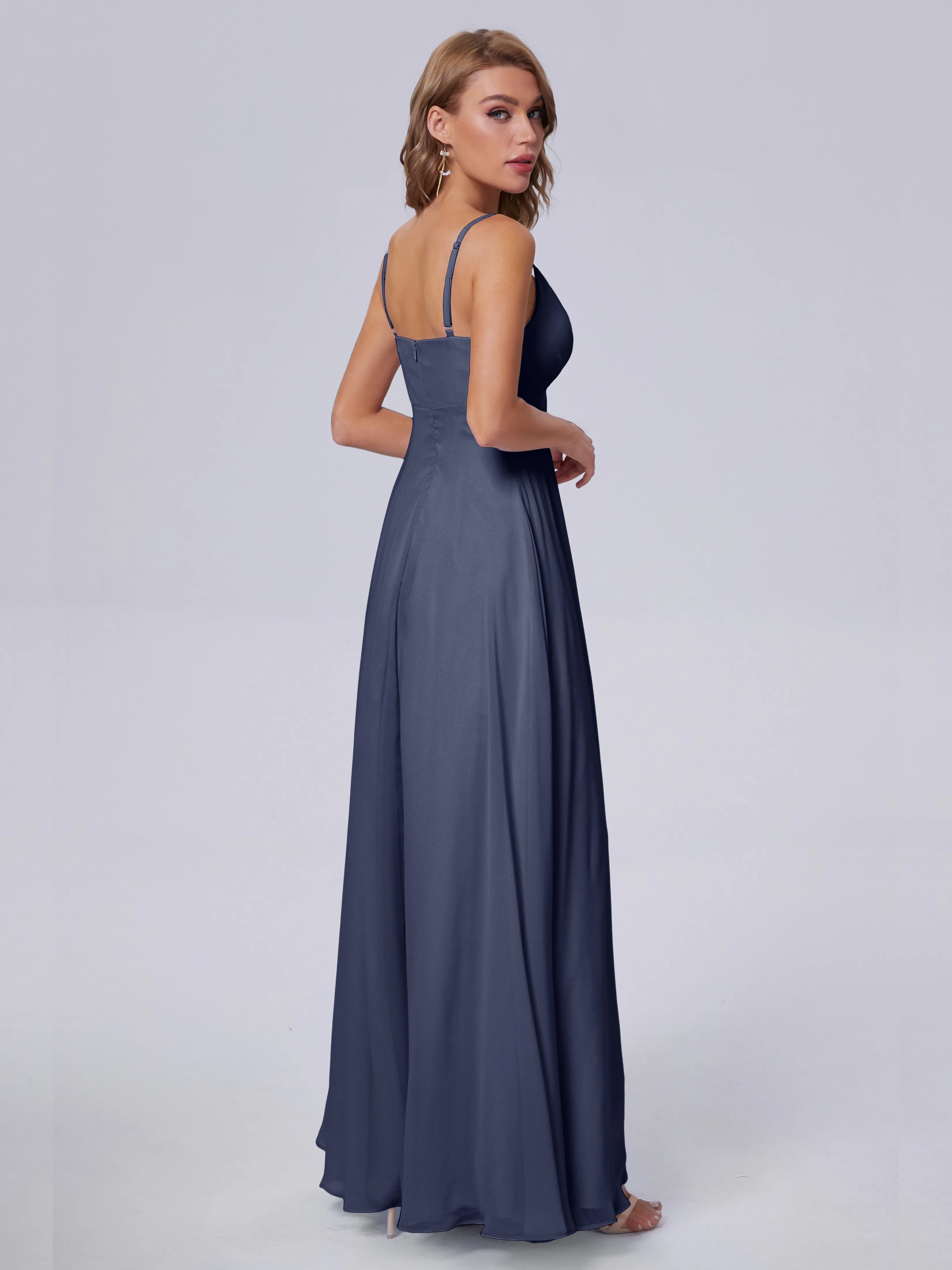 Laila Classic Spaghetti Straps Chiffon Bridesmaid Dresses