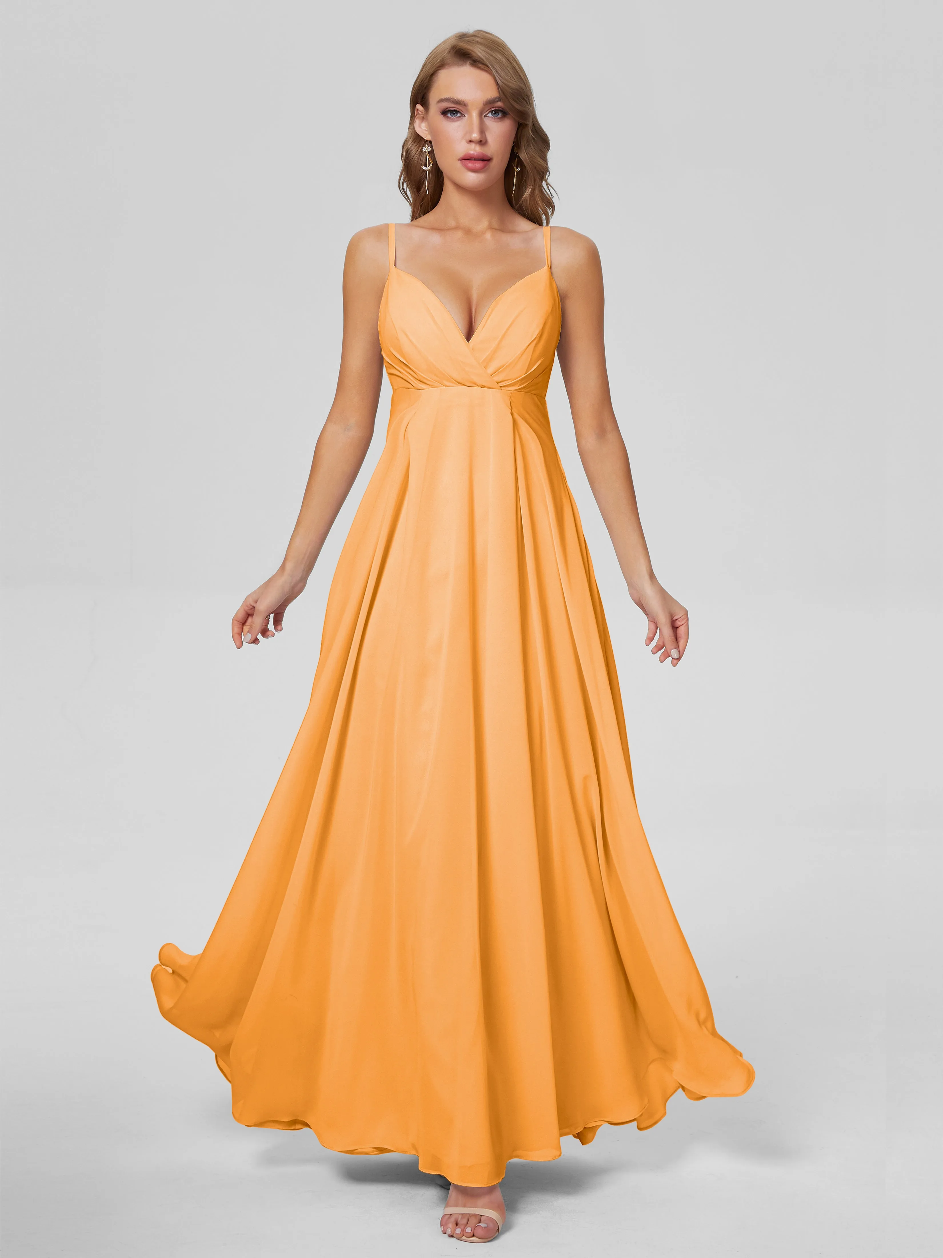 Laila Classic Spaghetti Straps Chiffon Bridesmaid Dresses