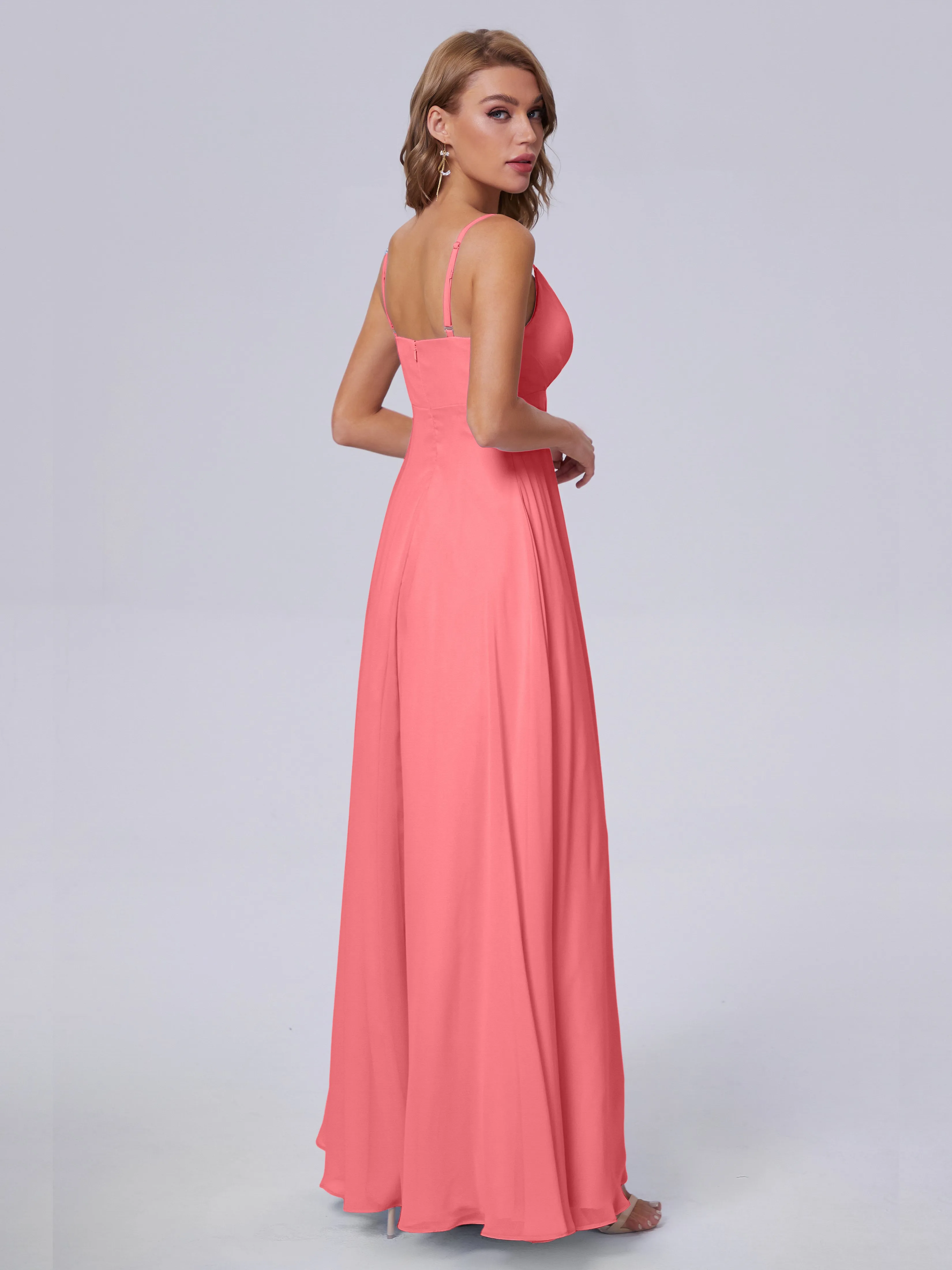 Laila Classic Spaghetti Straps Chiffon Bridesmaid Dresses